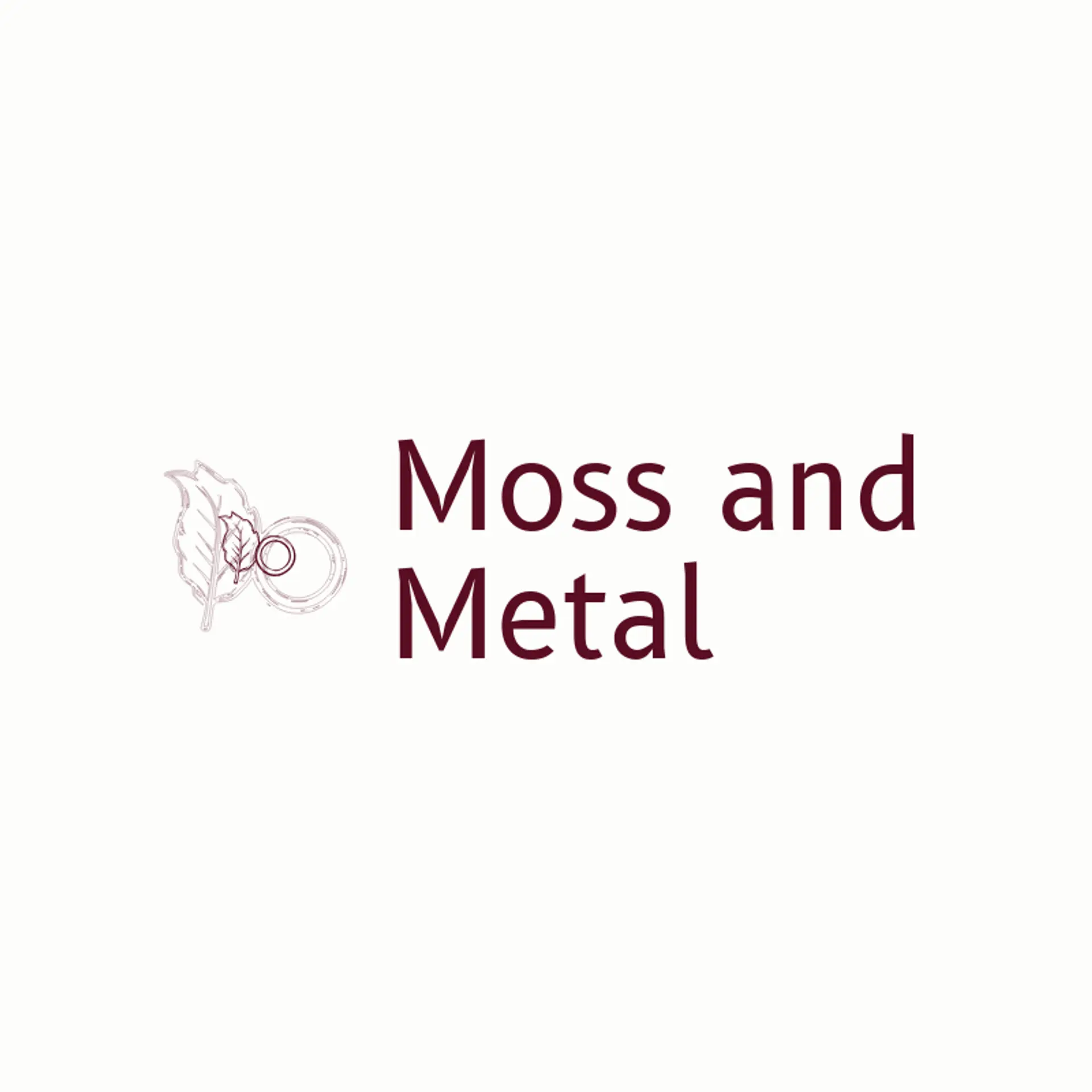 Moss and Metal logo for ring