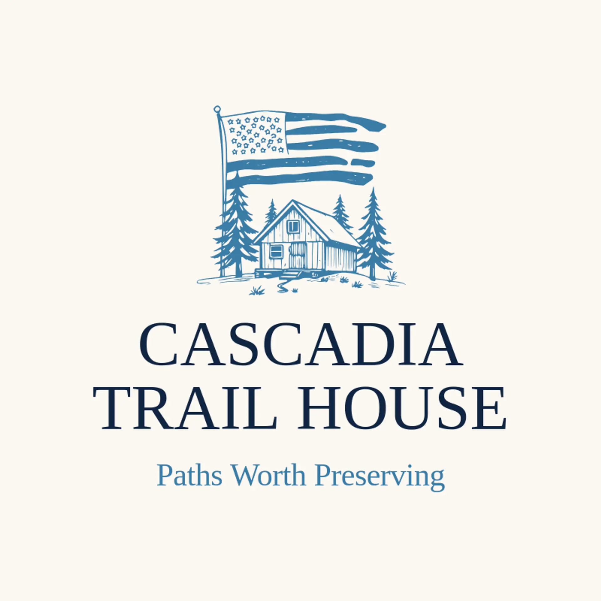 Cascadia Trail House logo for national park