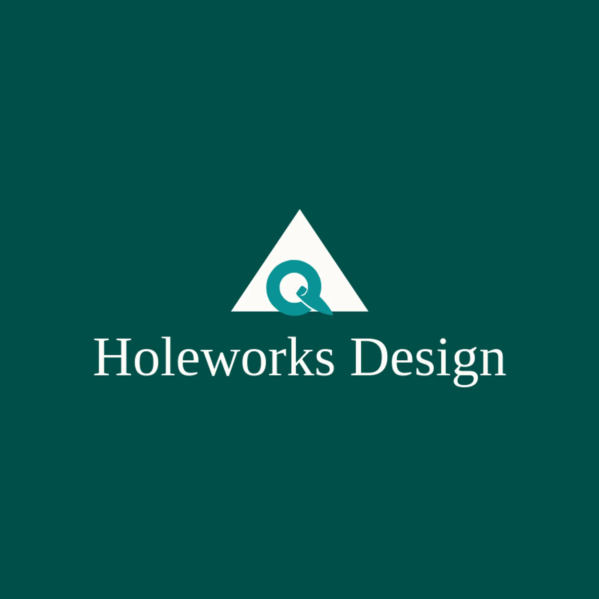 Holeworks Design logo for hole