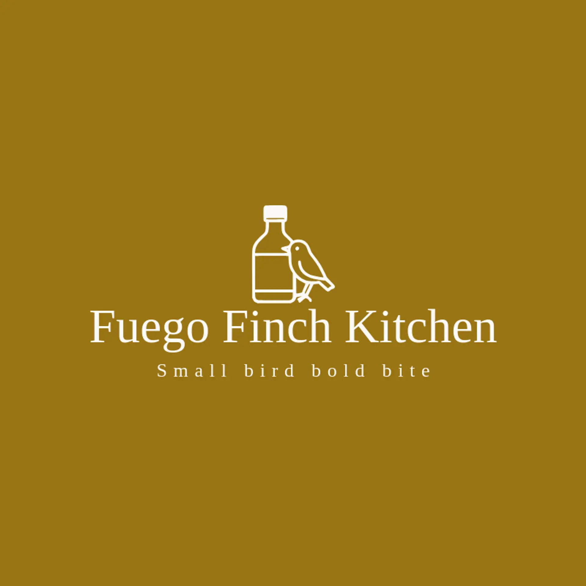 Fuego Finch Kitchen logo for hot sauce