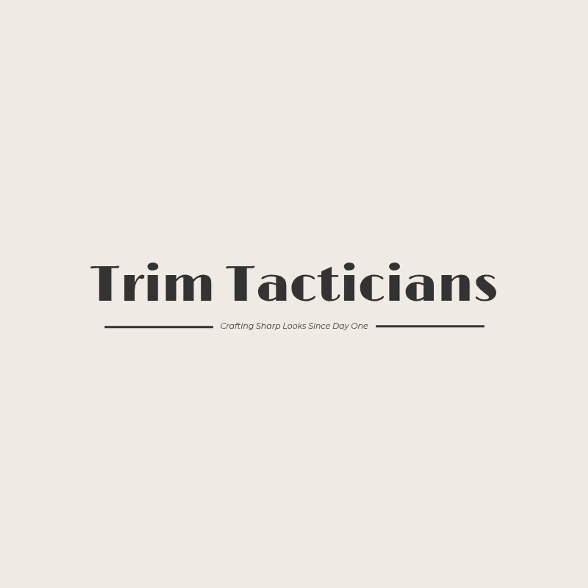 Trim Tacticians logo for barber