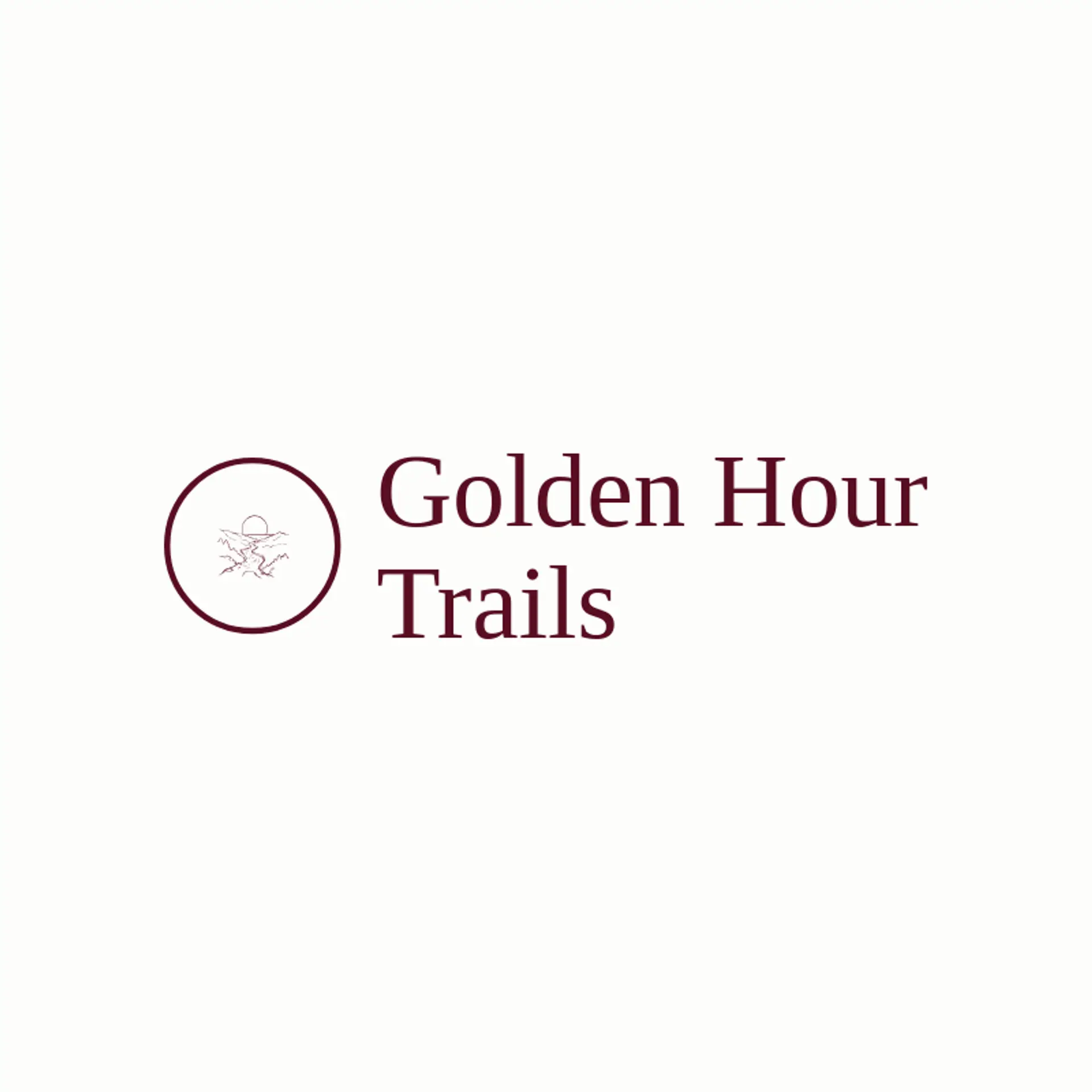 Golden Hour Trails logo for trail