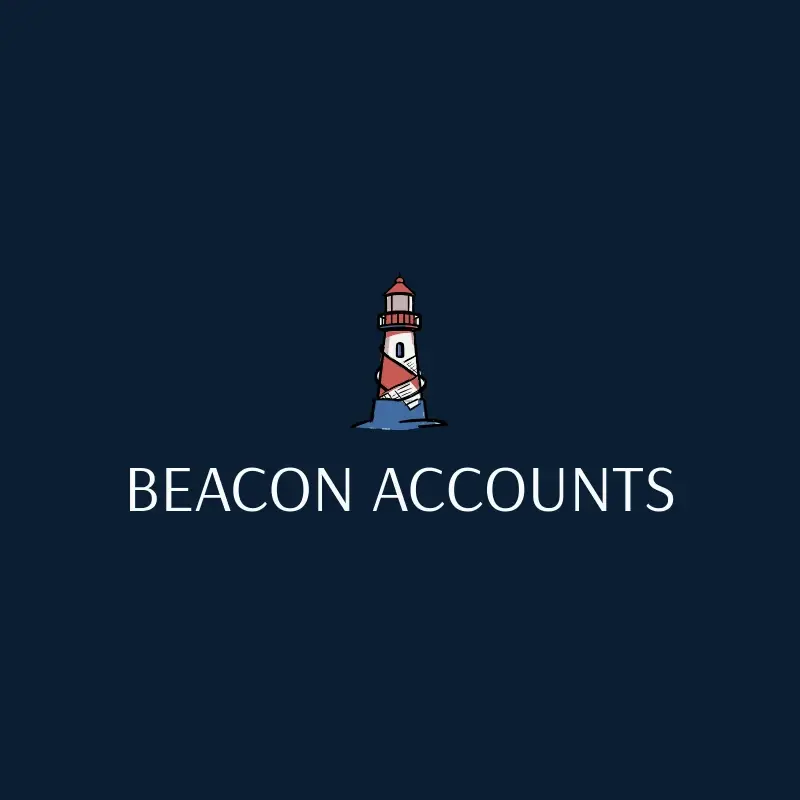The bookkeeping name Beacon Accounts as a branded logo with a color icon