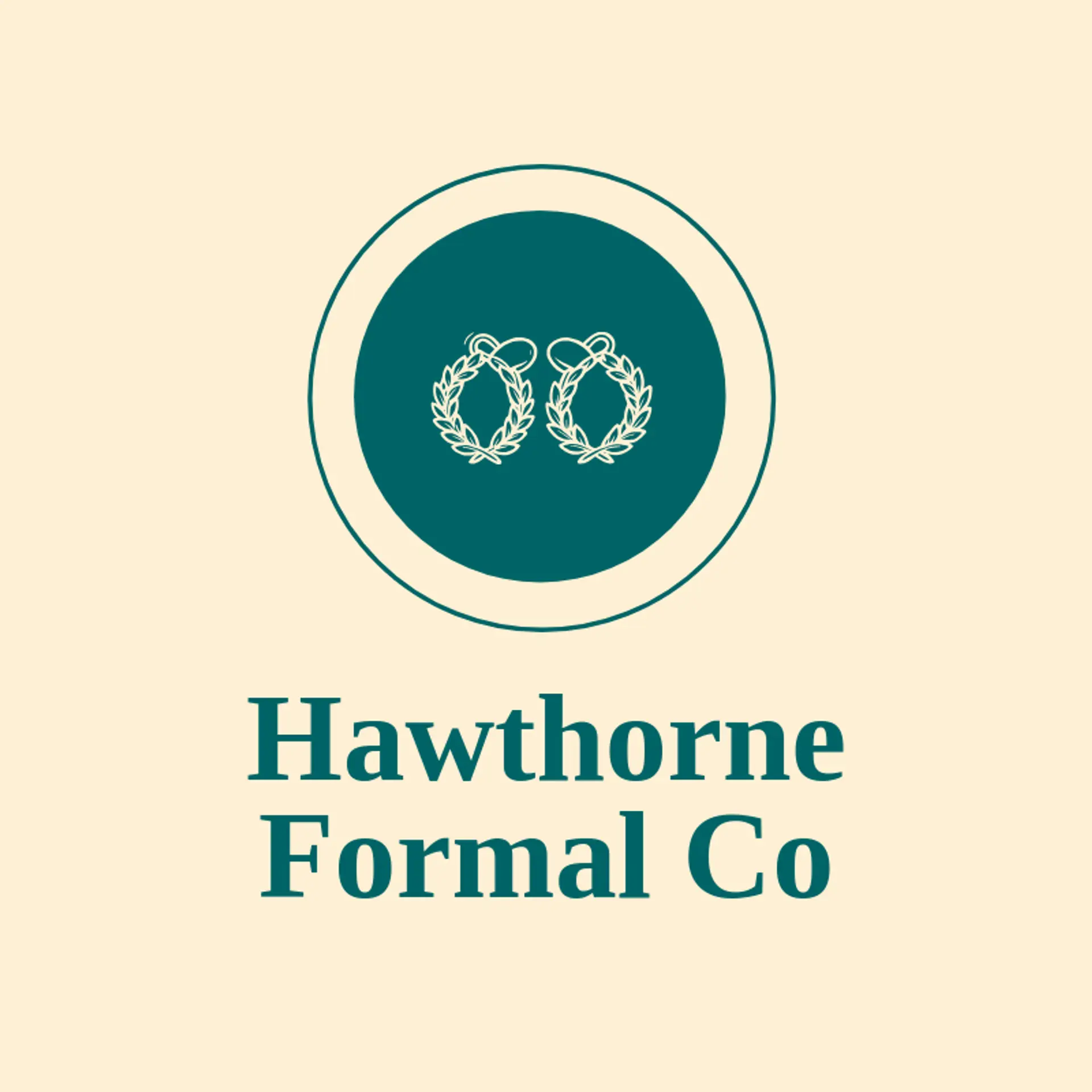 Hawthorne Formal Co logo for mens fashion