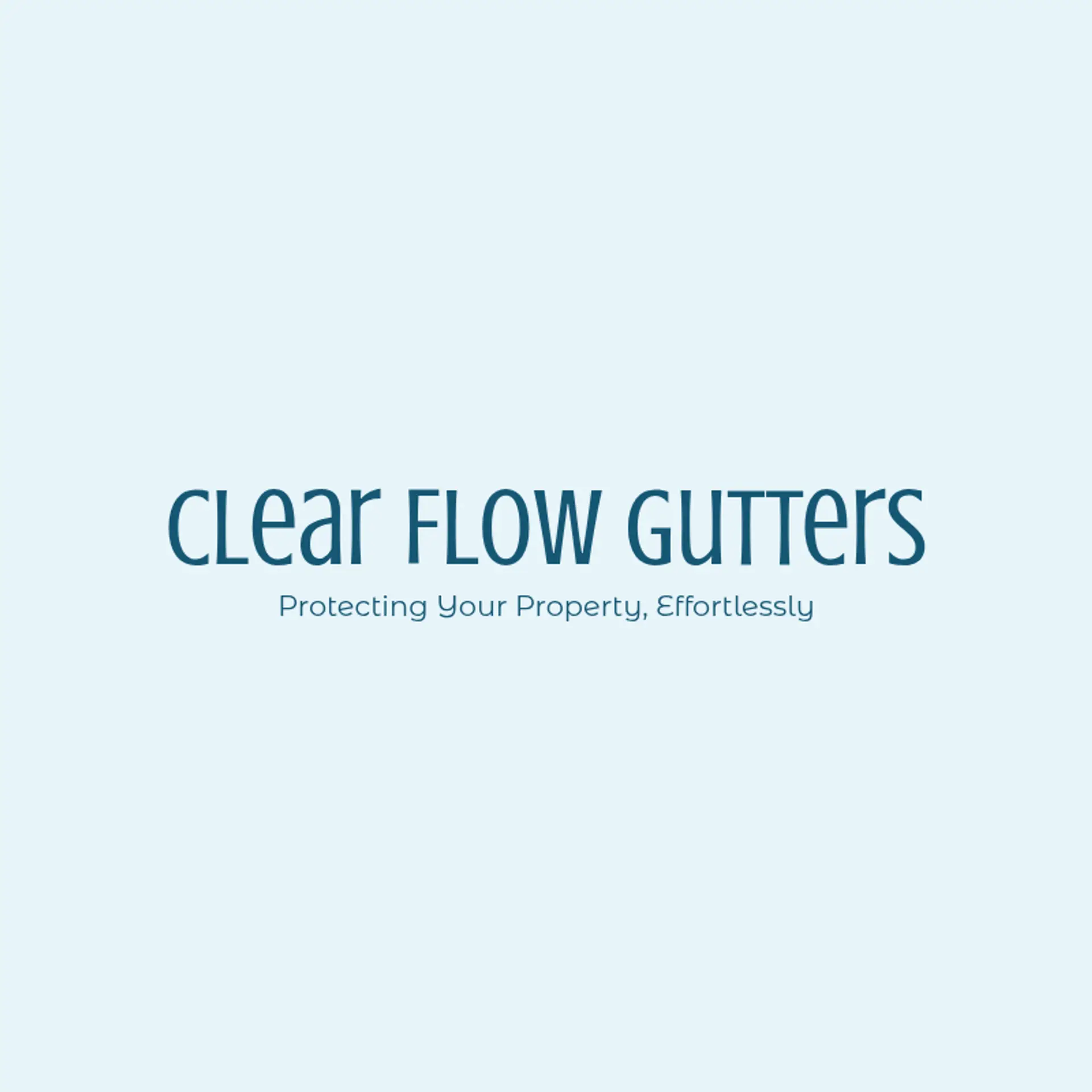 Clear Flow Gutters logo for gutter cleaning
