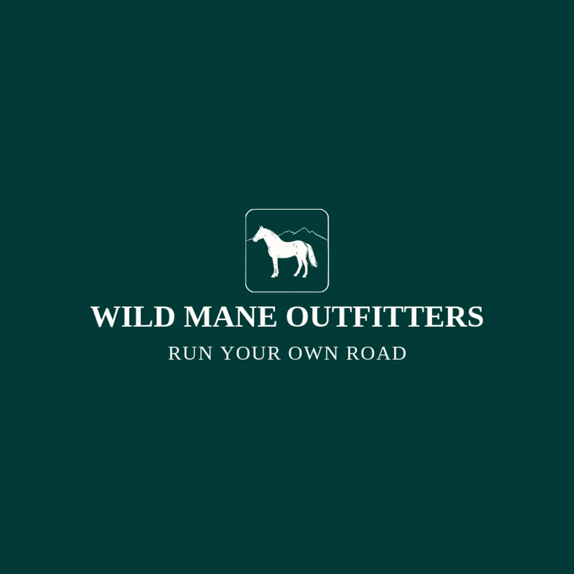 Wild Mane Outfitters logo for mustang