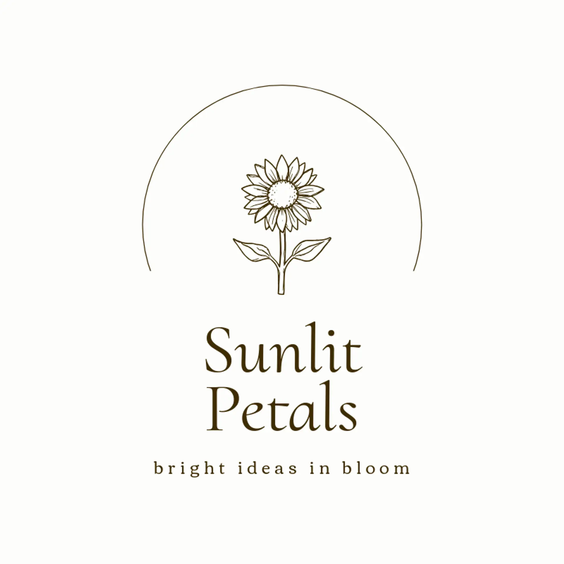 Sunlit Petals logo for flower