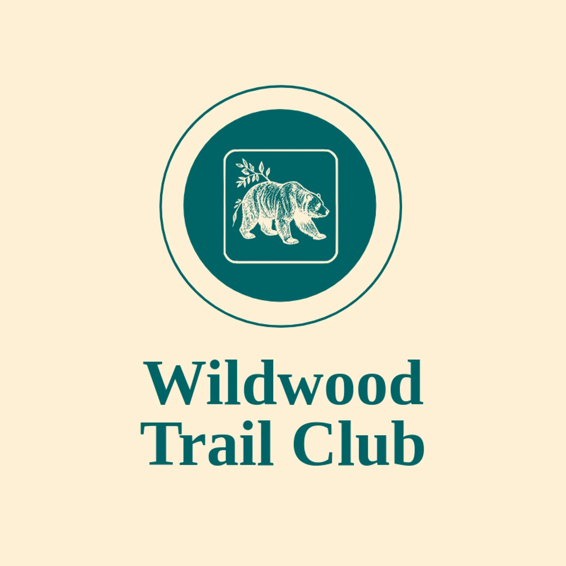 Wildwood Trail Club logo for grizzly bear