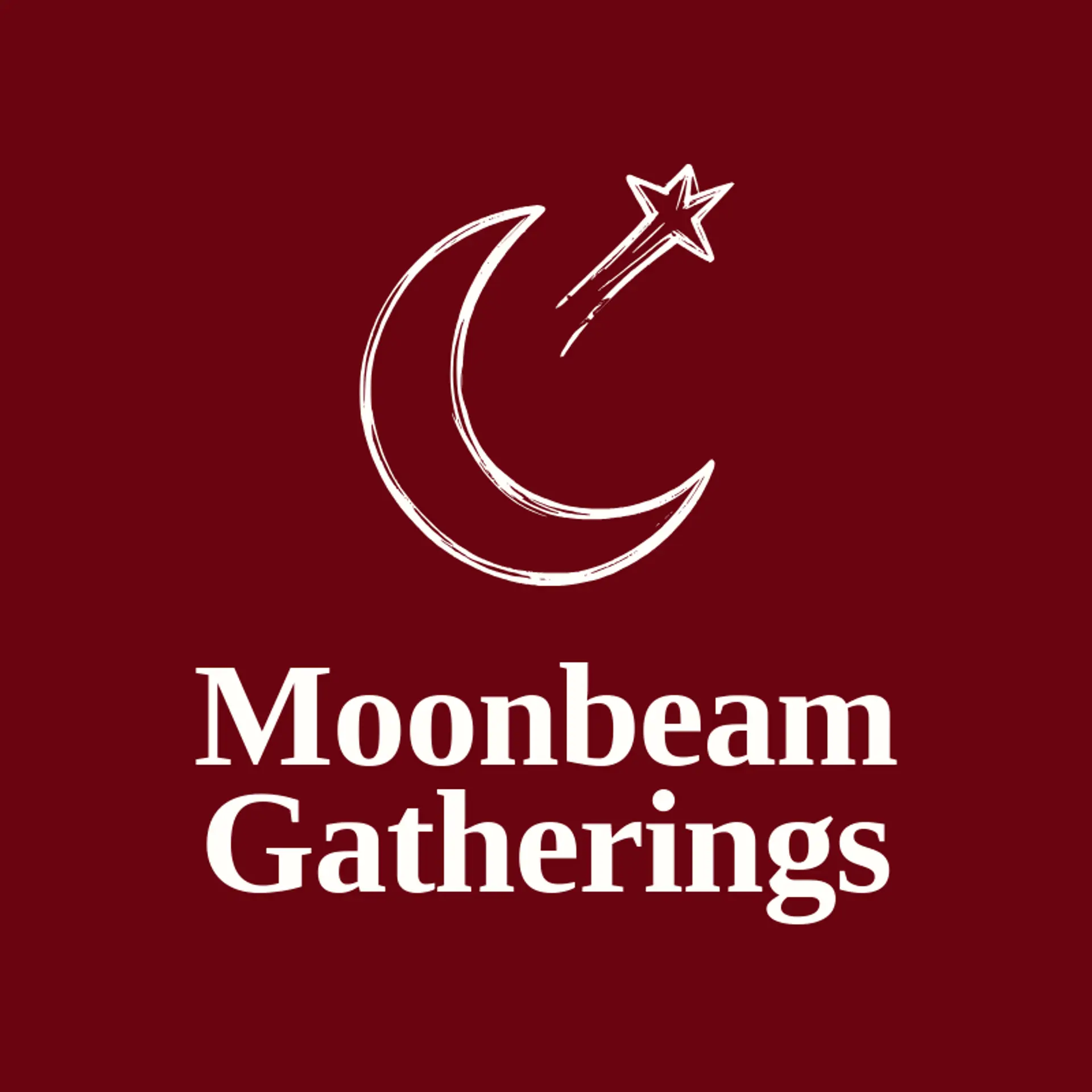 Moonbeam Gatherings logo for shooting star