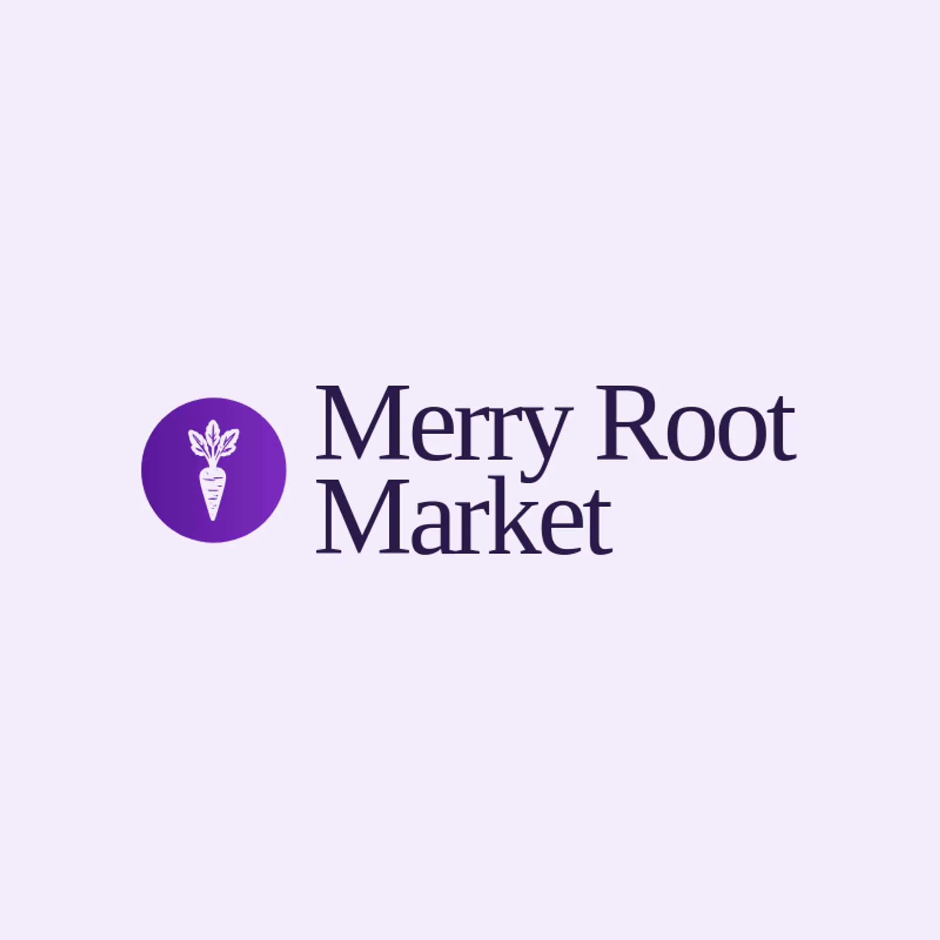 Merry Root Market logo for carrot