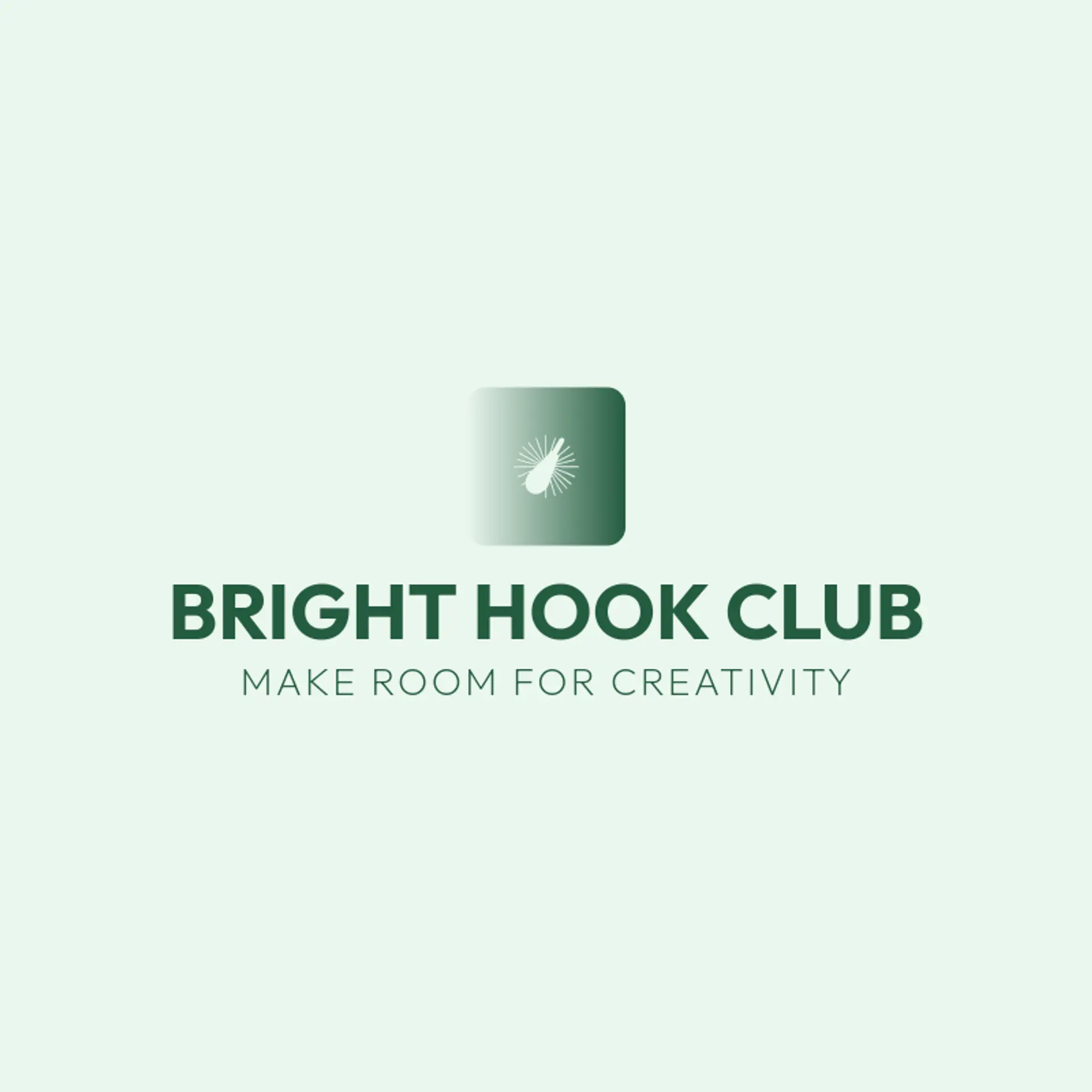 Bright Hook Club logo for crochet