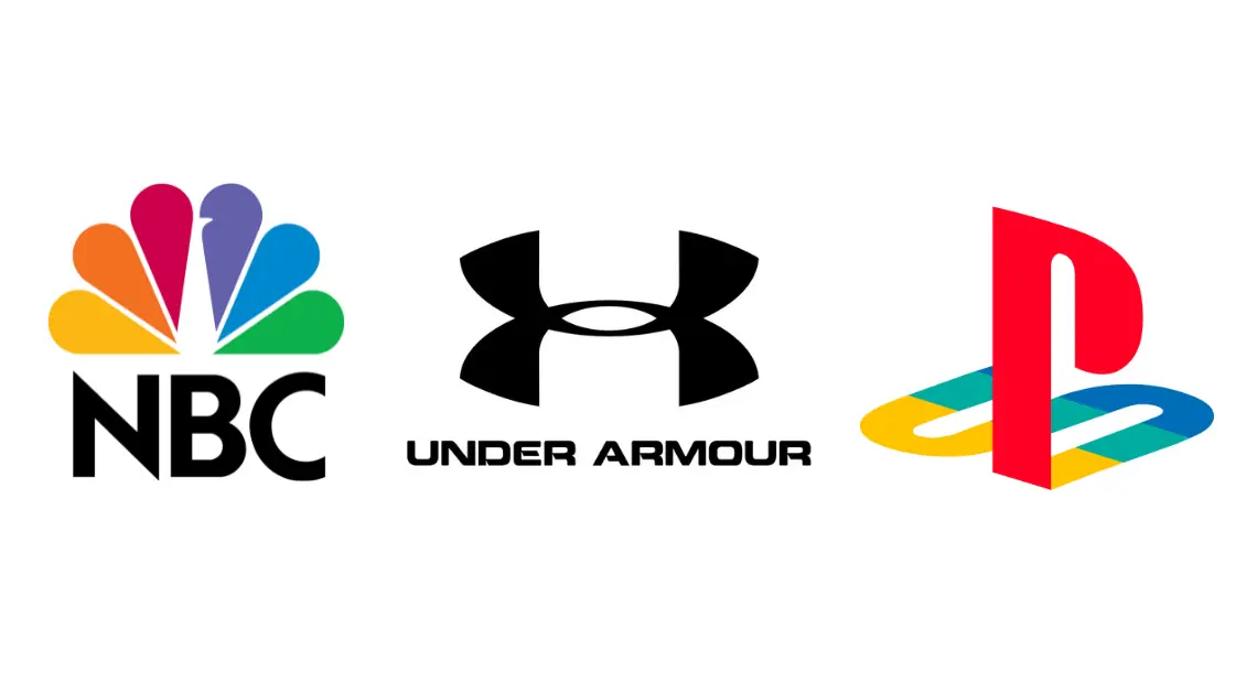 Abstract brand logo shapes