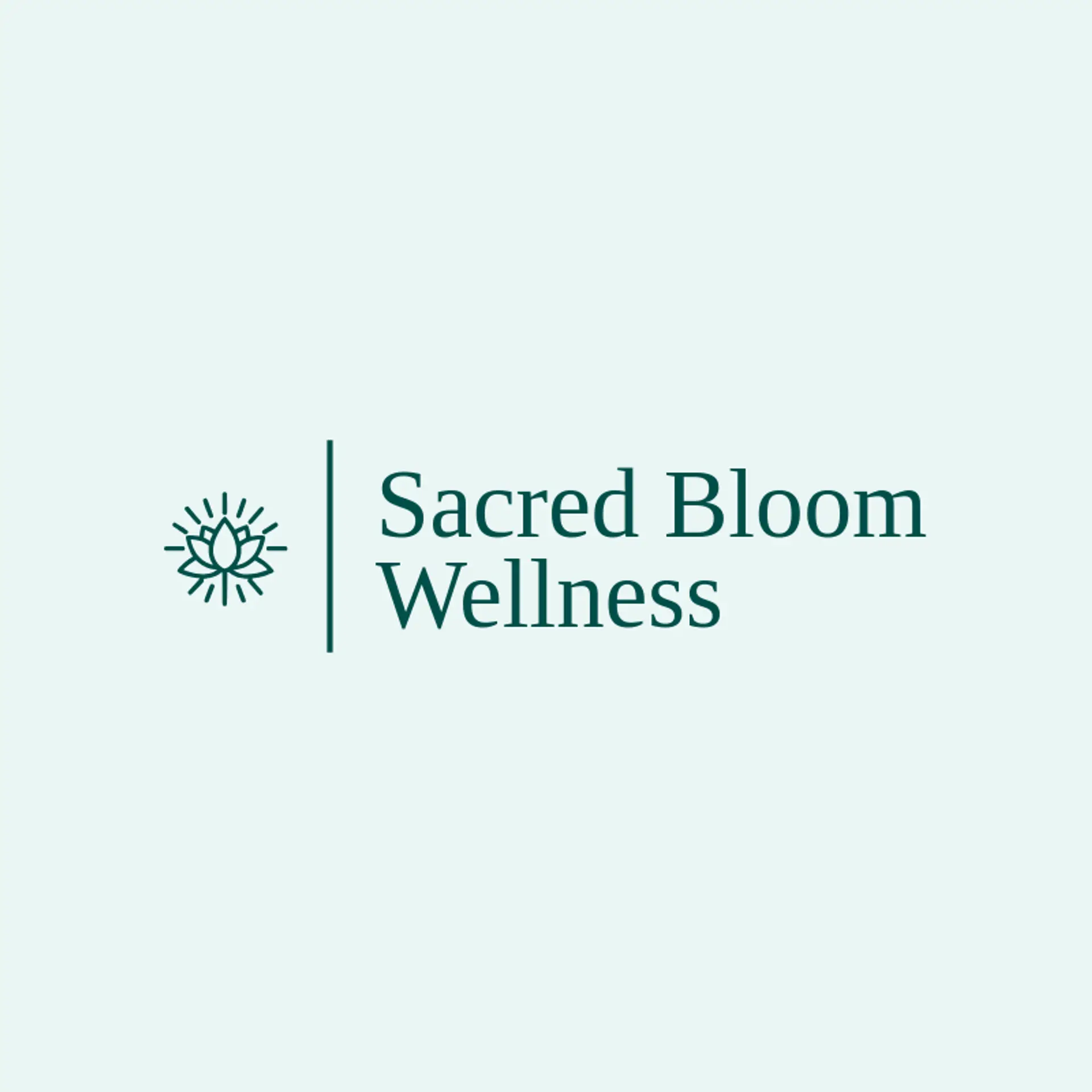 Sacred Bloom Wellness logo for therapy