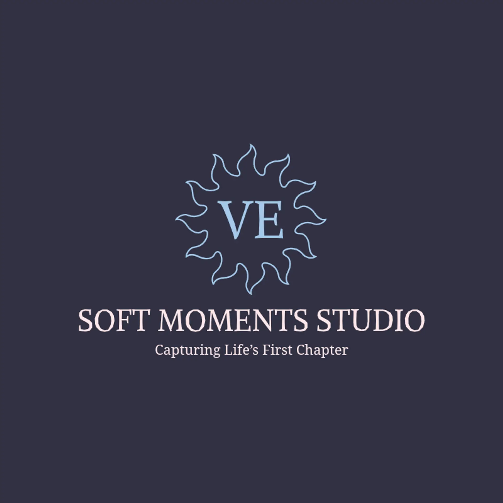 Soft Moments Studio logo for newborn photography