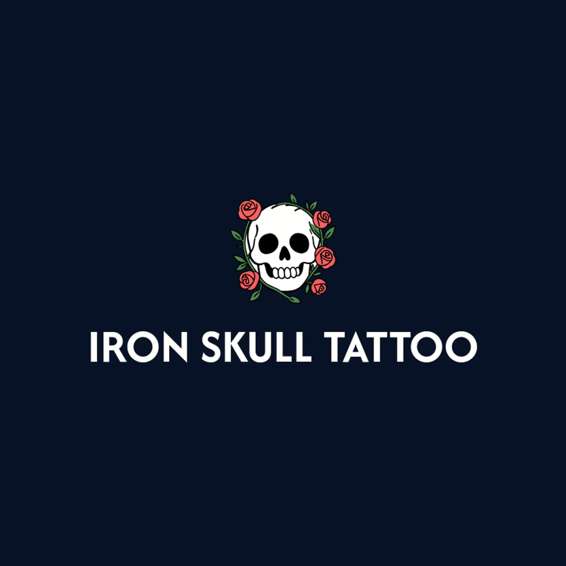 Iron Skull Tattoo logo for skull