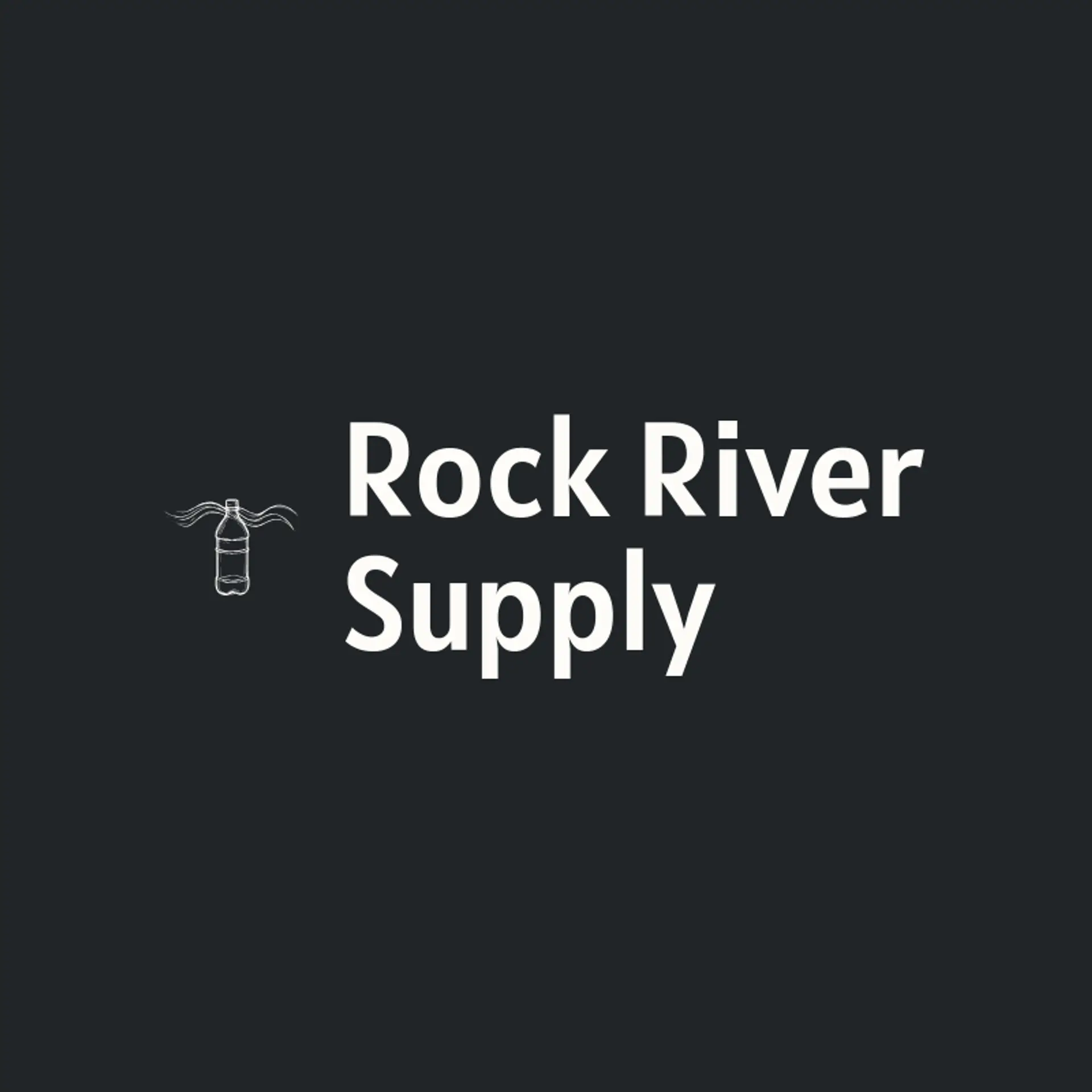 Rock River Supply logo for water bottle