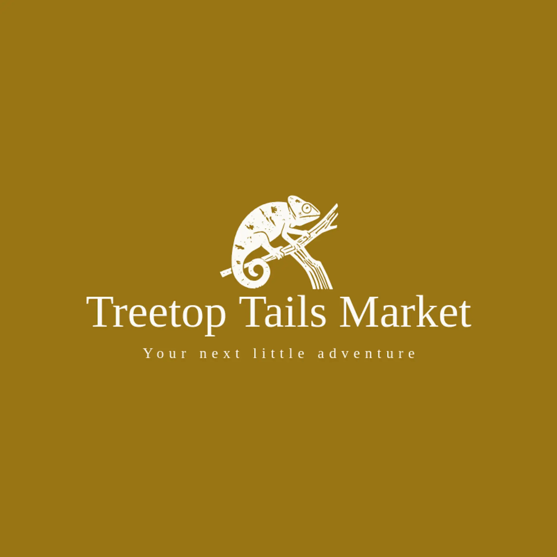 Treetop Tails Market logo for chameleon