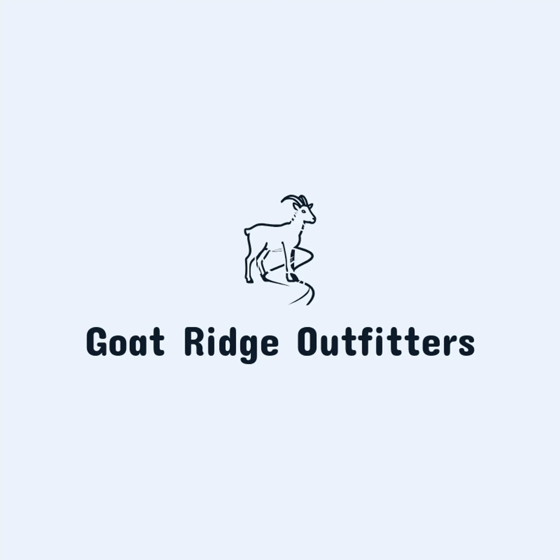 Goat Ridge Outfitters logo for mountain