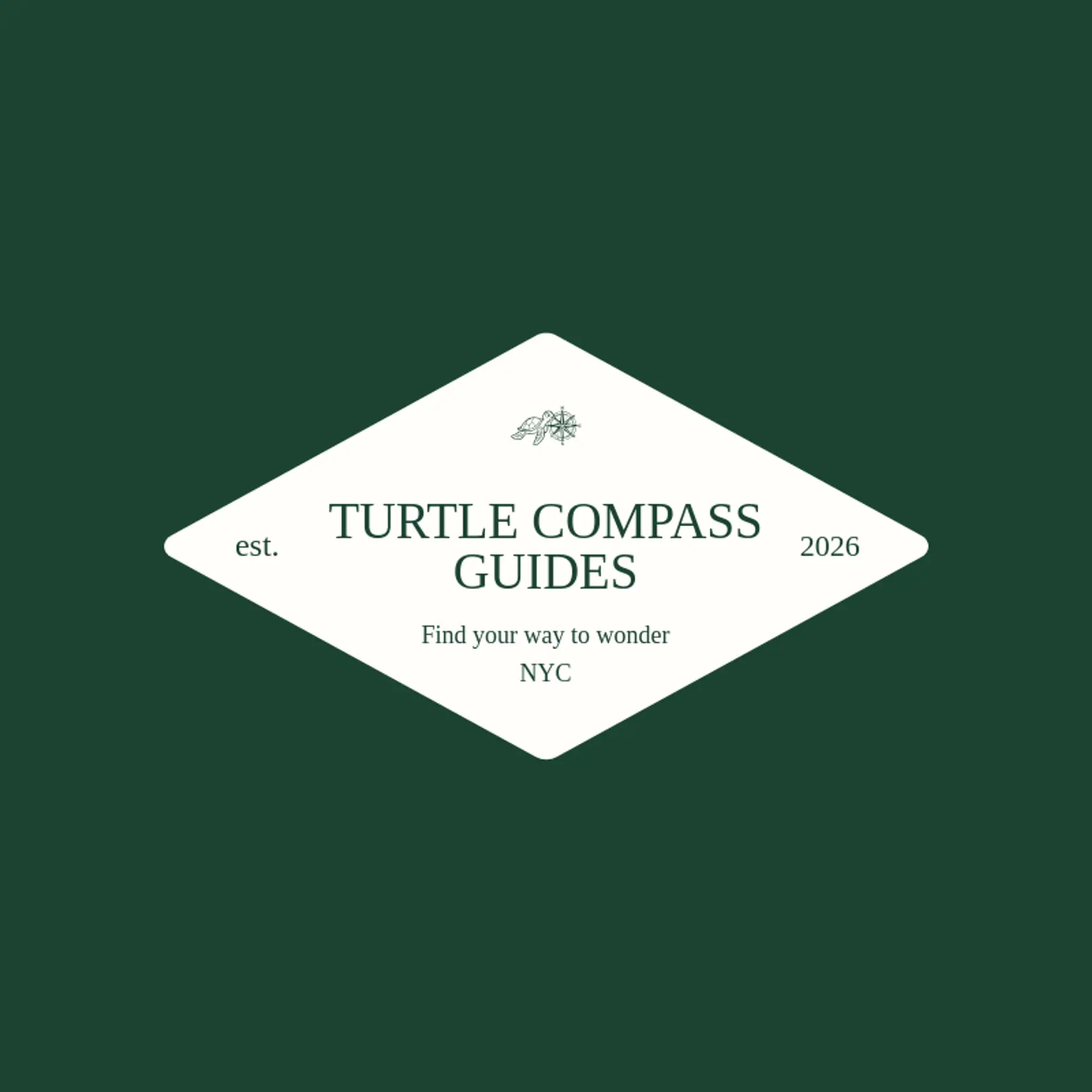 Turtle Compass Guides logo for sea turtle