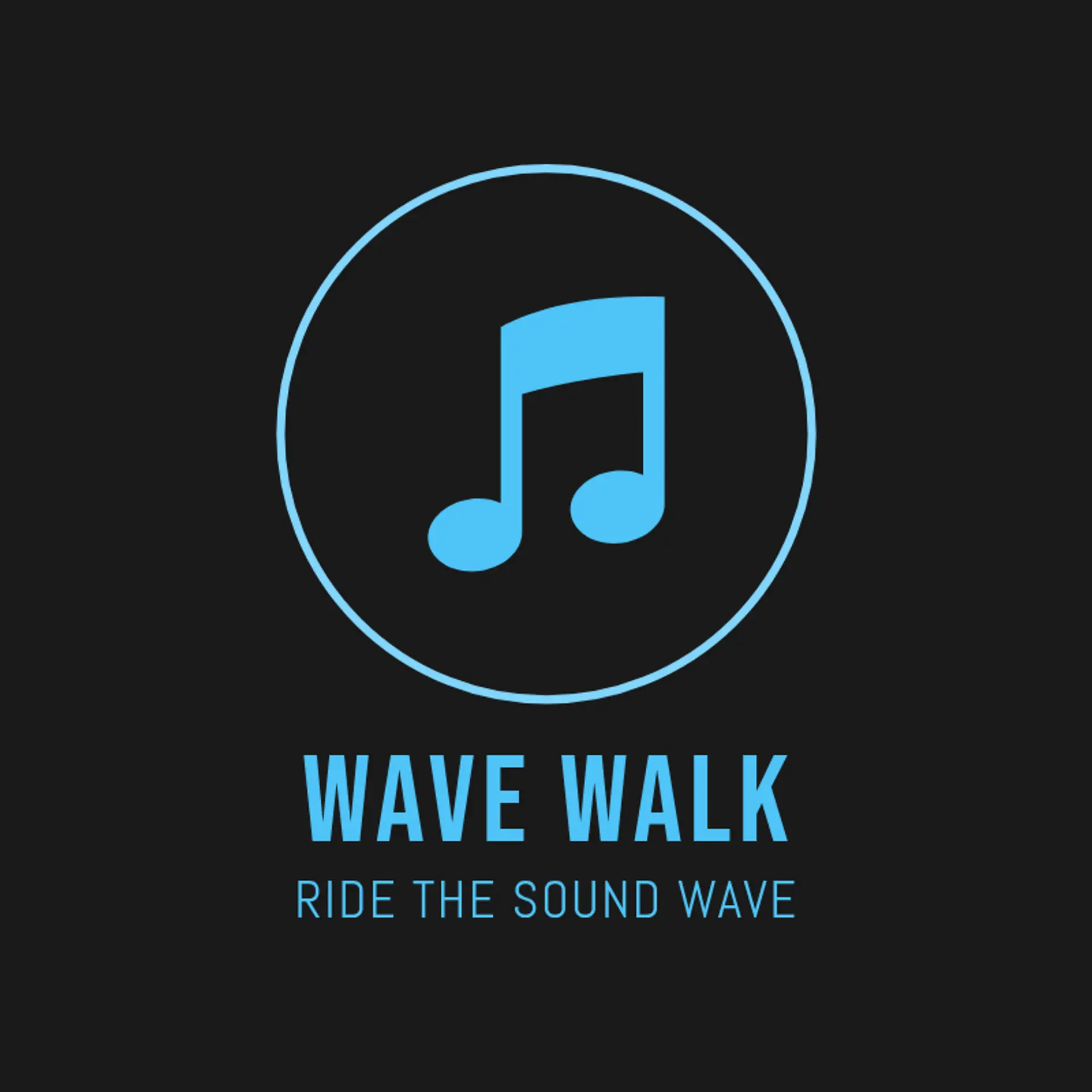 Wave Walk logo for cool music
