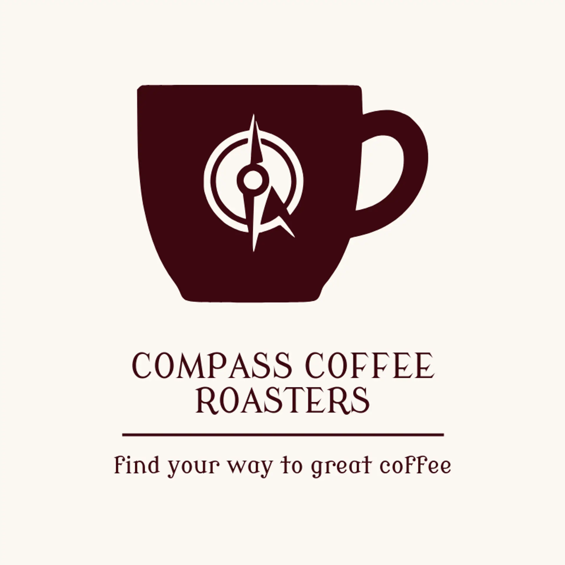 Compass Coffee Roasters logo for coffee