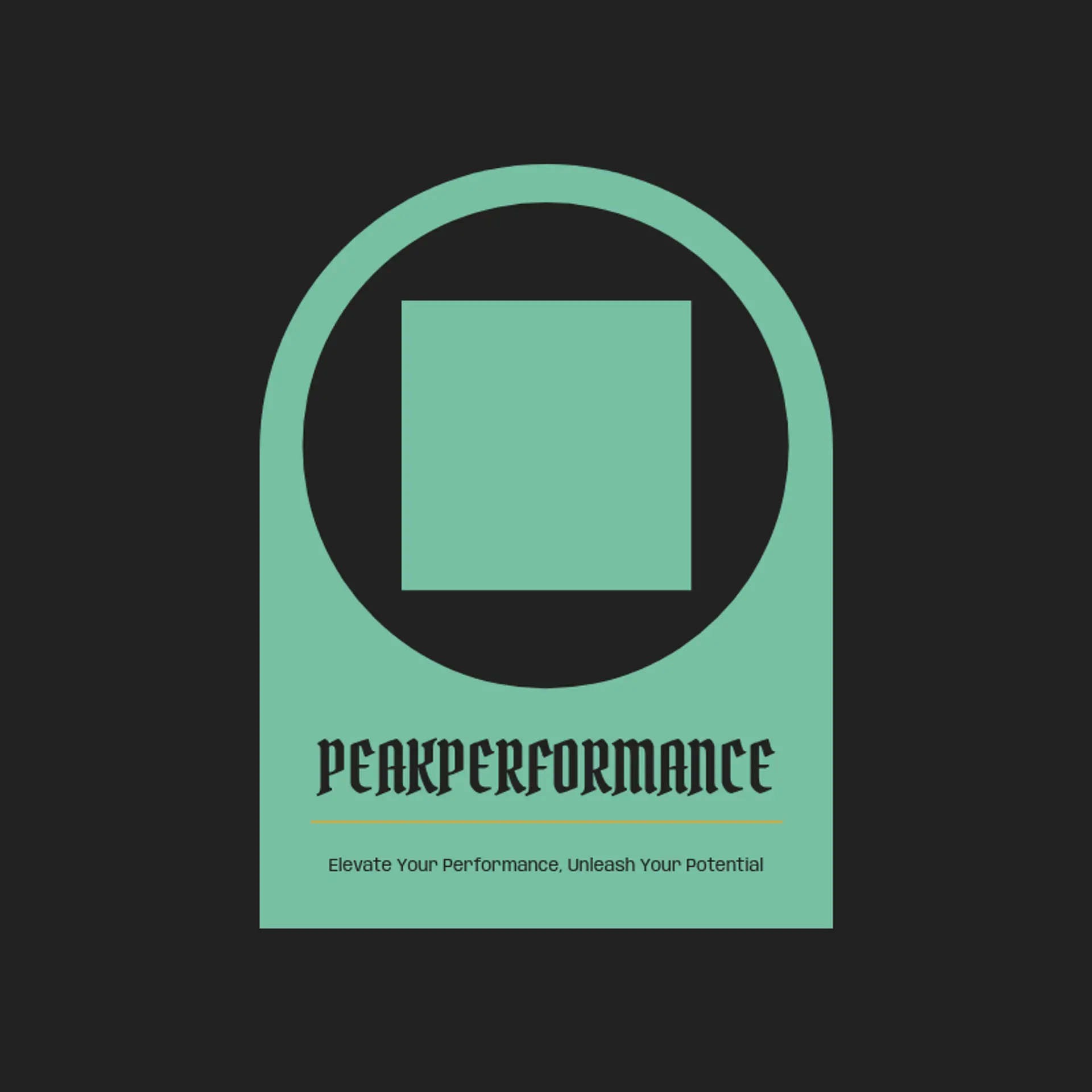 PeakPerformance logo for fitness apparel