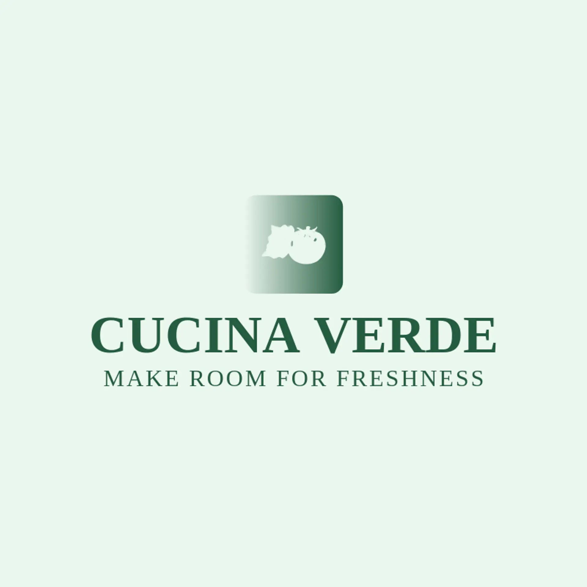 Cucina Verde logo for italian