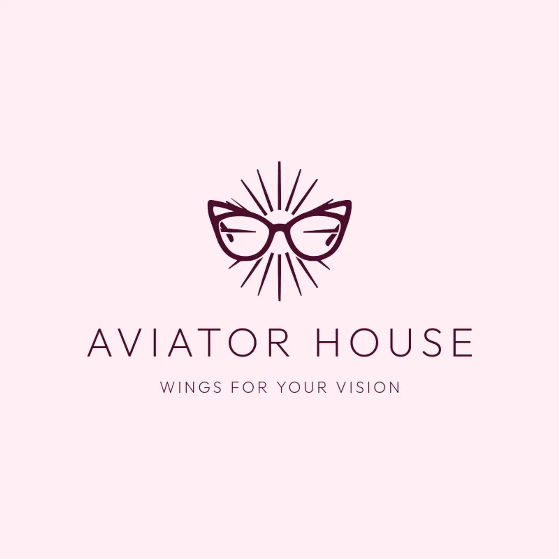 Aviator House logo for glasses