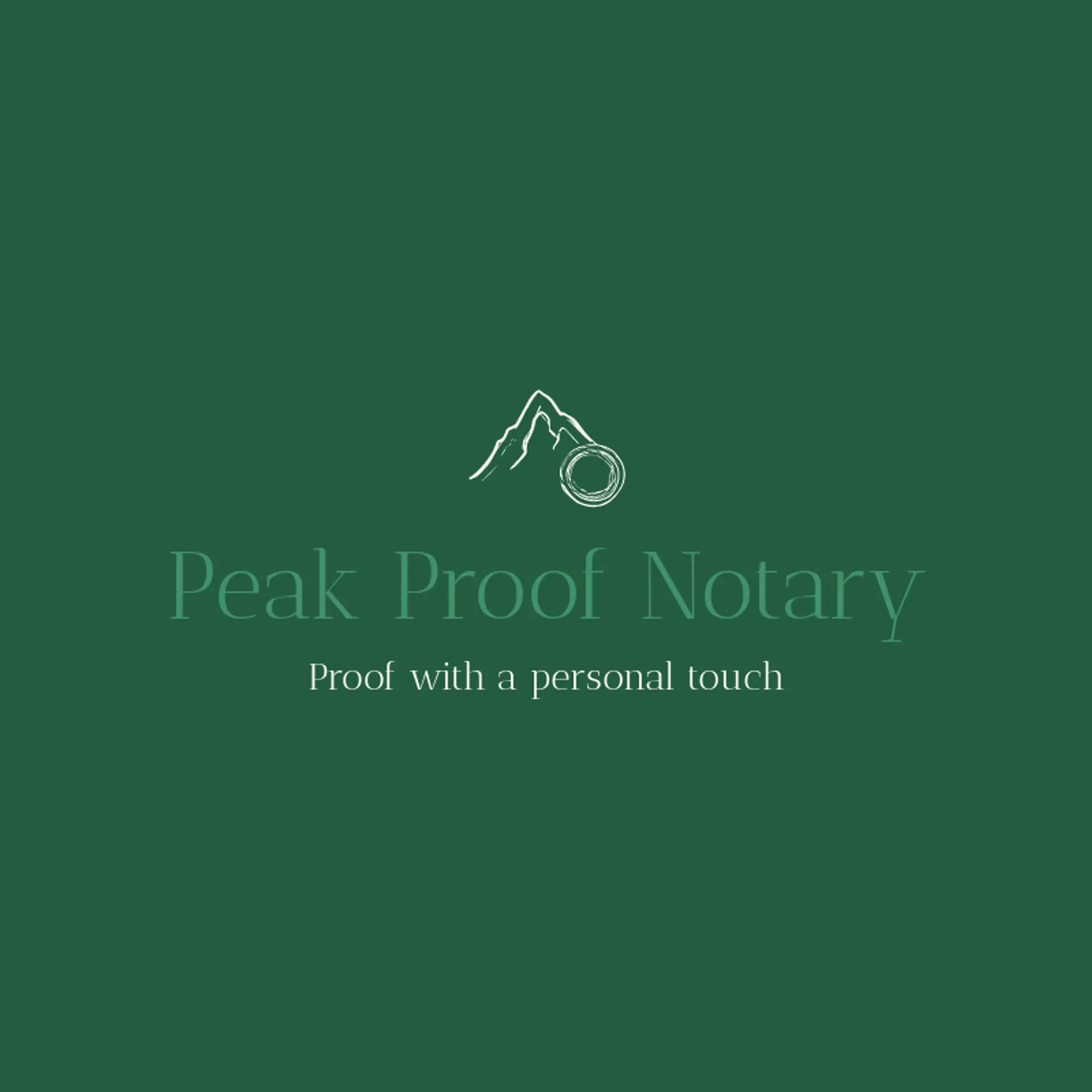 Peak Proof Notary logo for notary