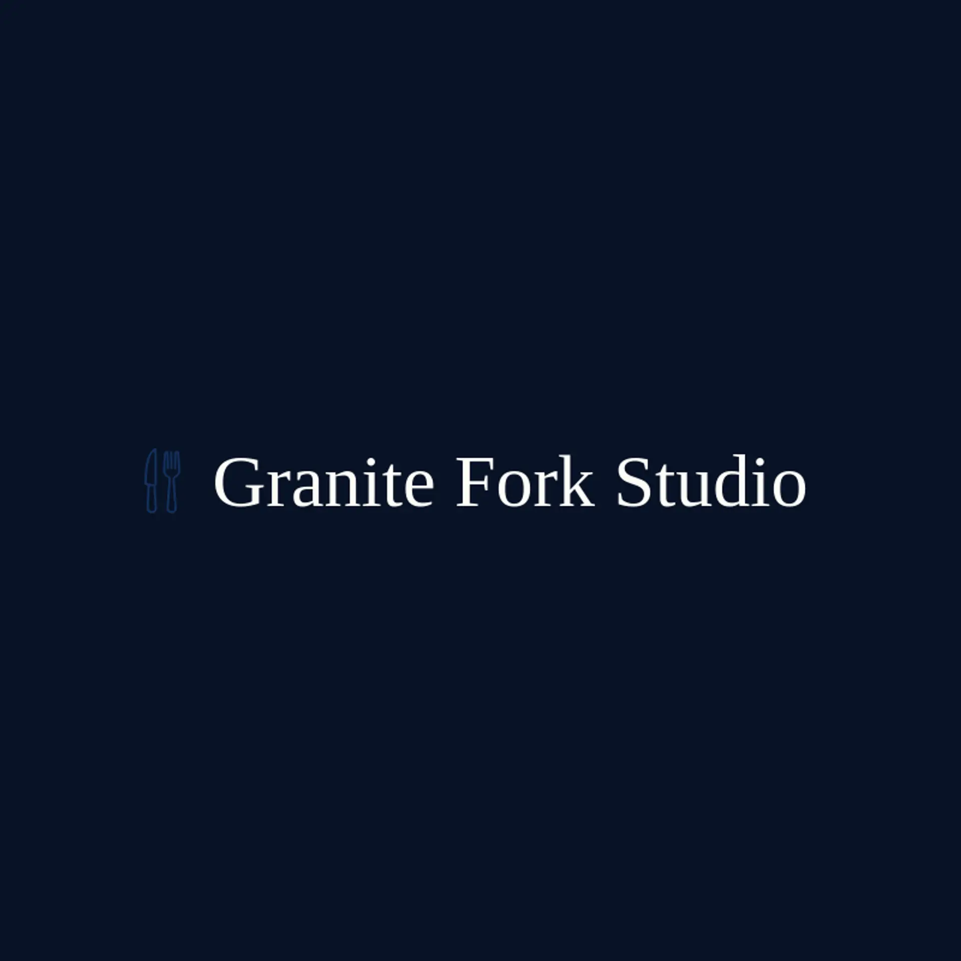 Granite Fork Studio logo for knife