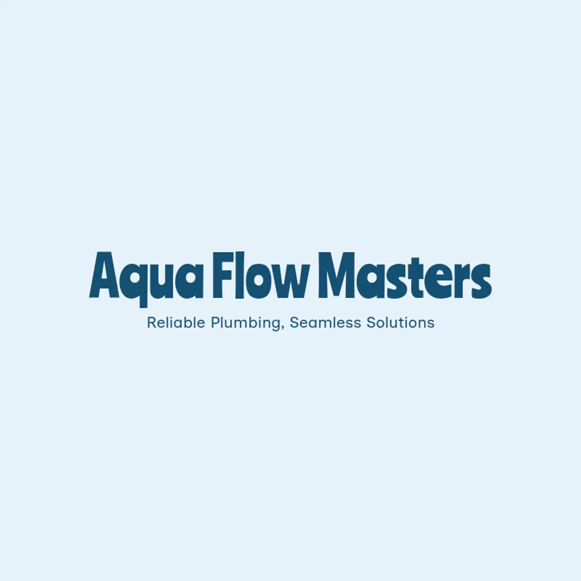 AquaFix Plumbing Co. logo for plumbing