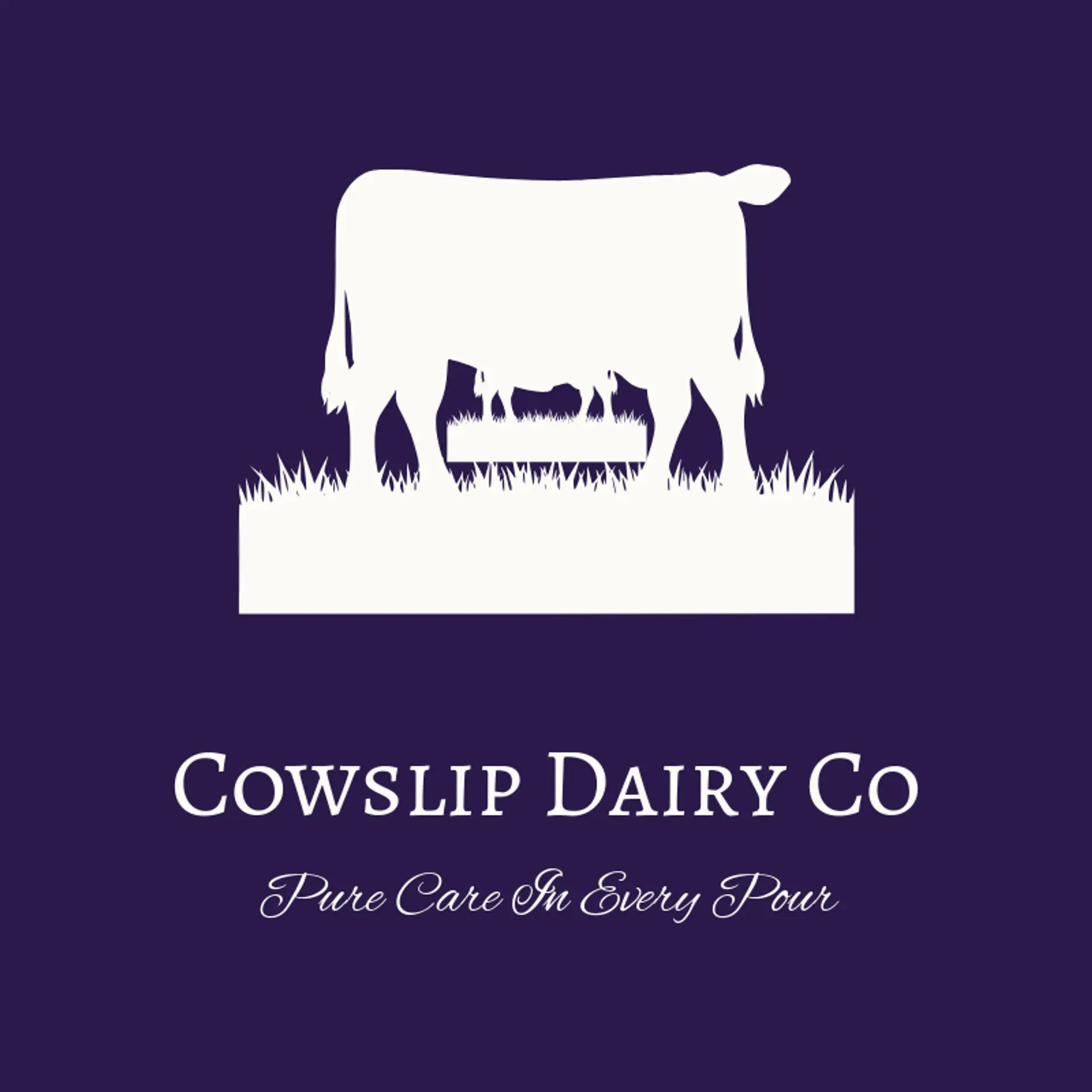 Cowslip Dairy Co logo for milk