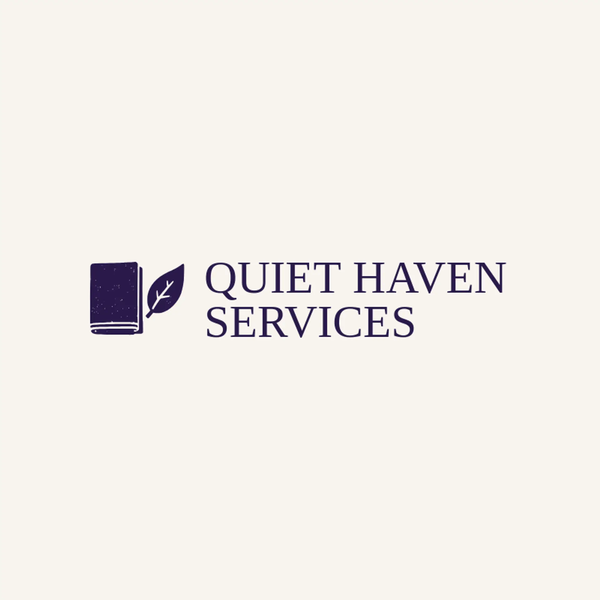 Quiet Haven Services logo for housekeeping