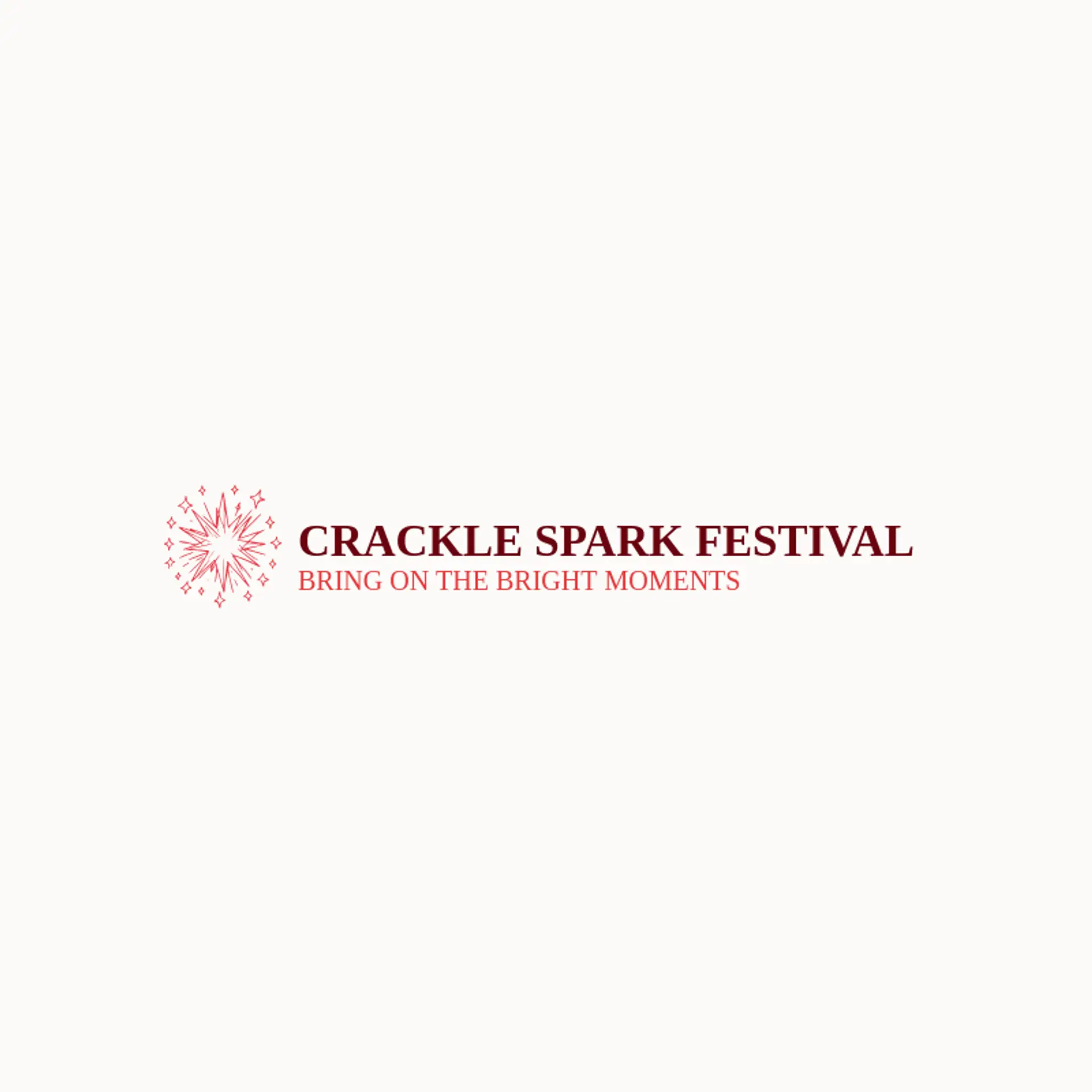 Crackle Spark Festival logo for explosion