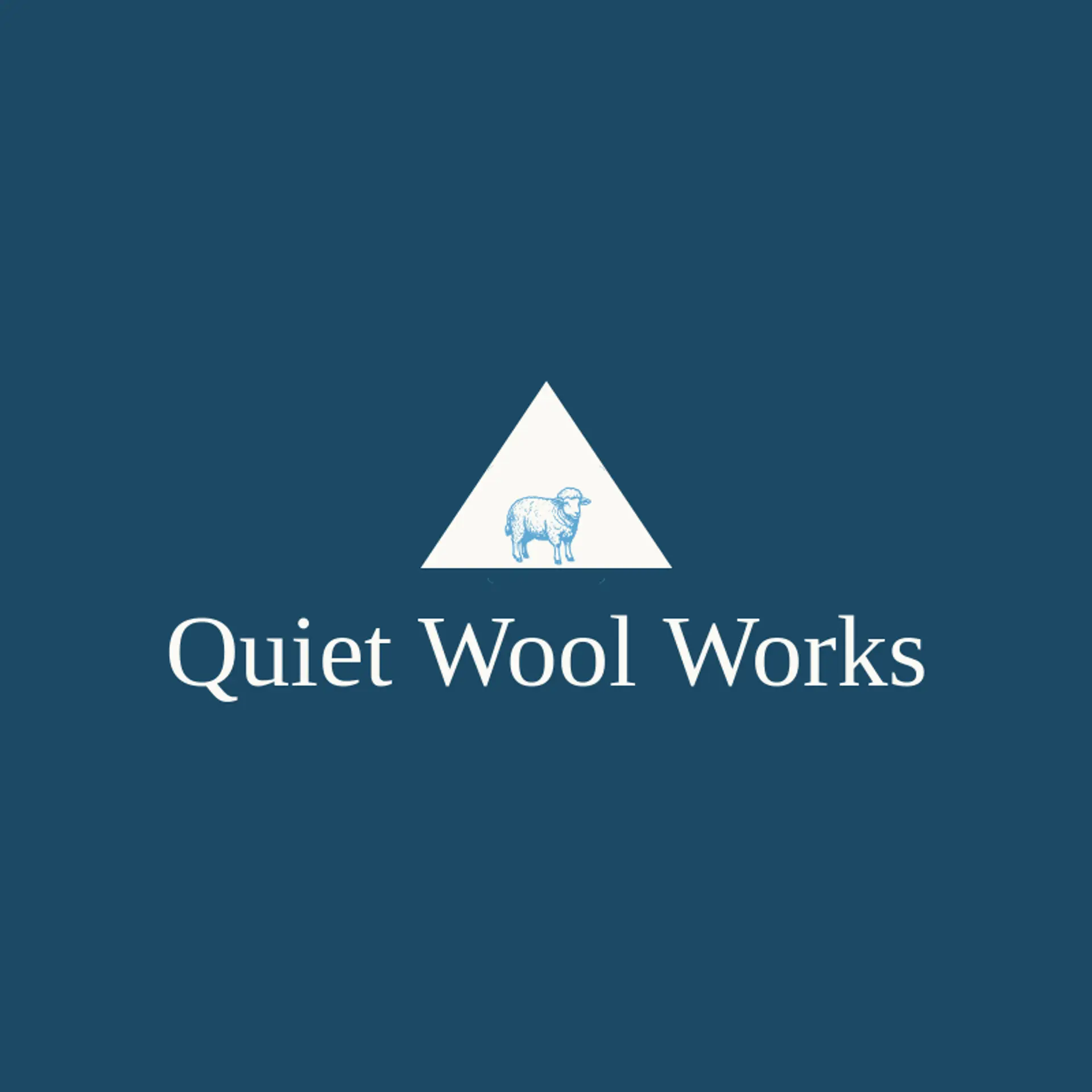 Quiet Wool Works logo for lamb