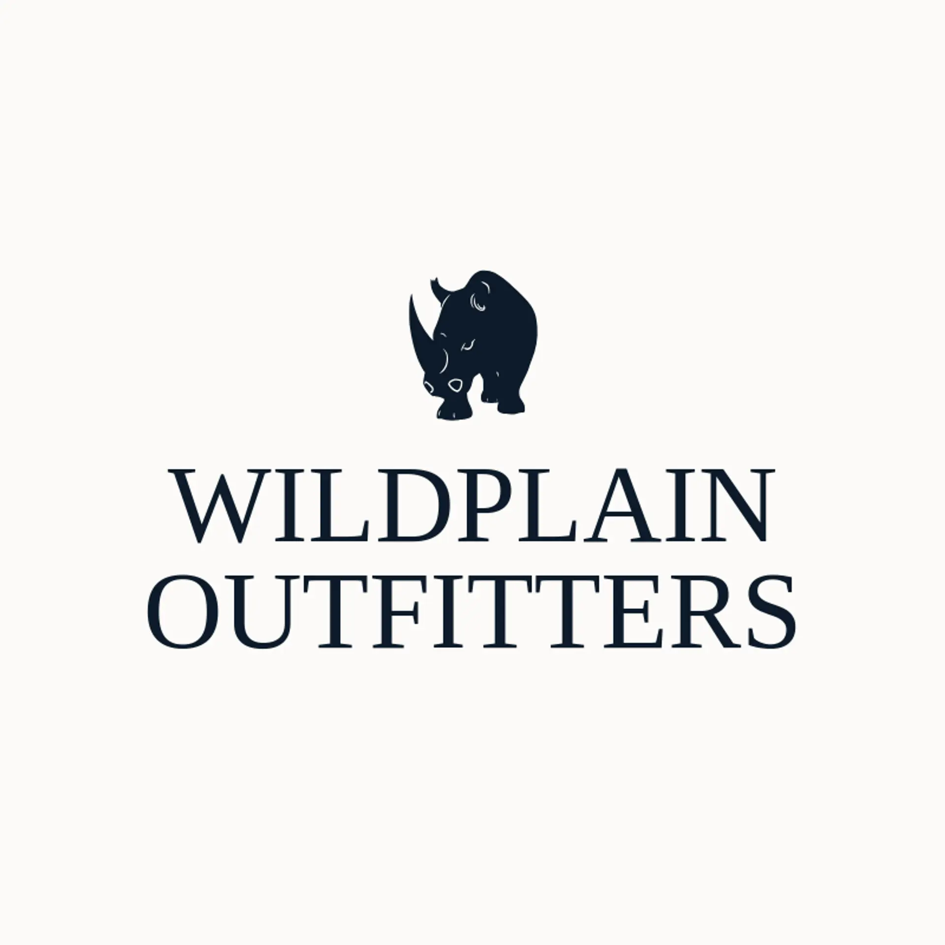Wildplain Outfitters logo for rhino