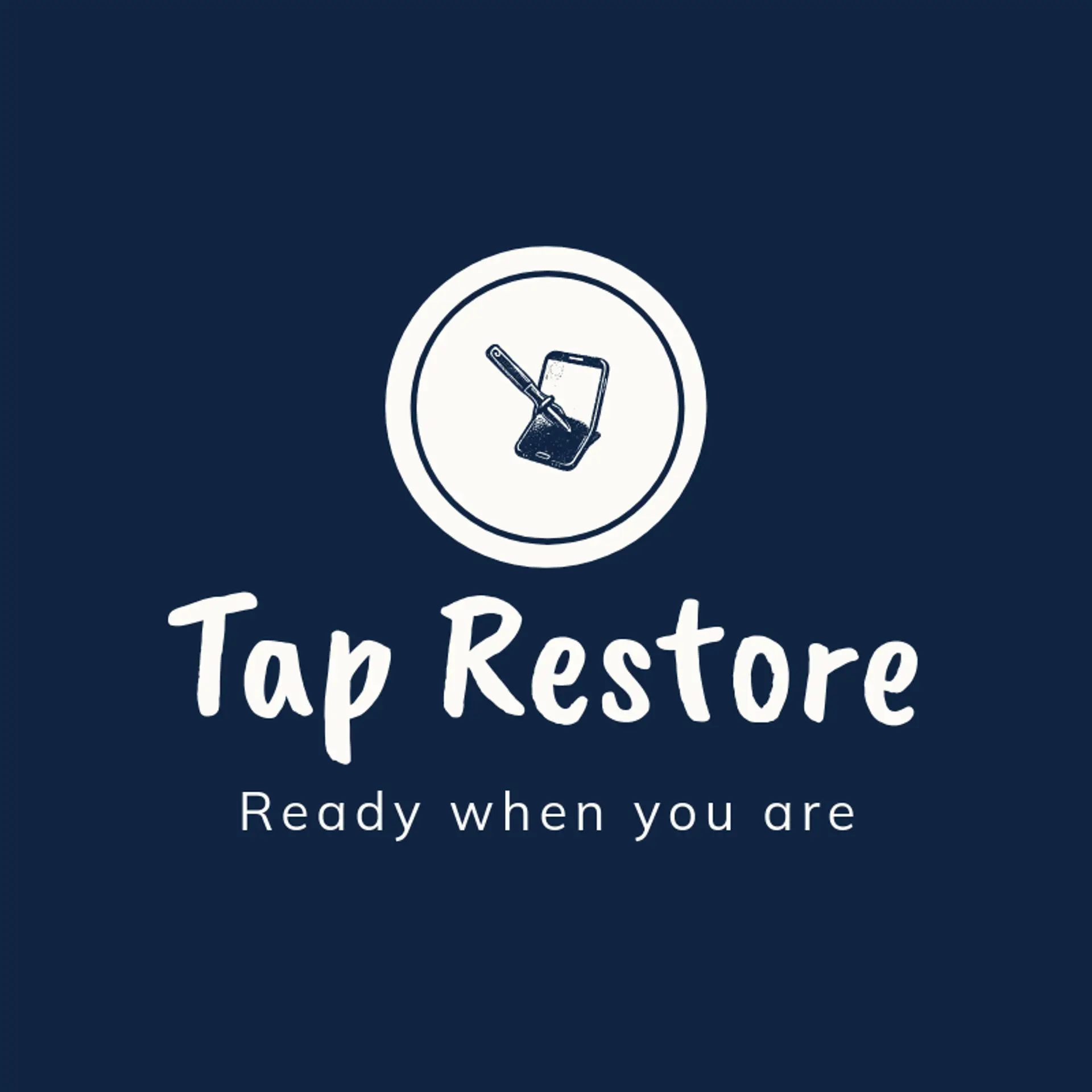 Tap Restore logo for mobile repair