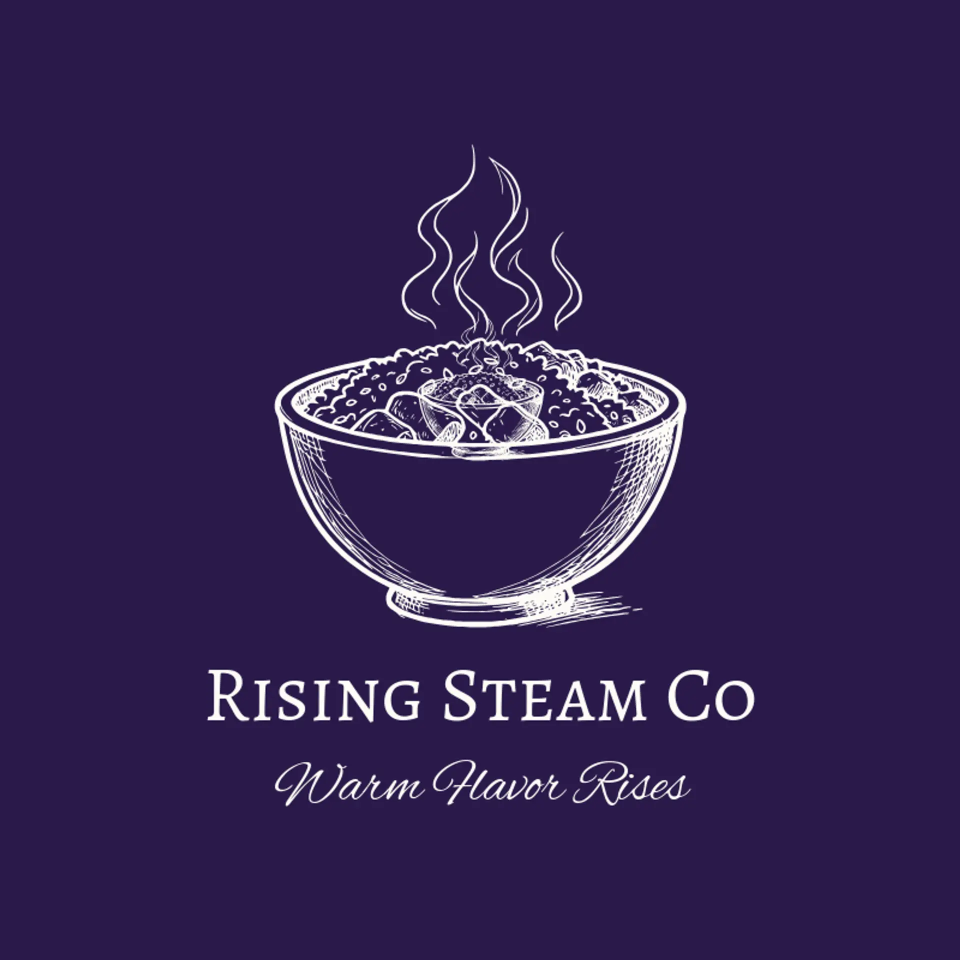 Rising Steam Co logo for biryani