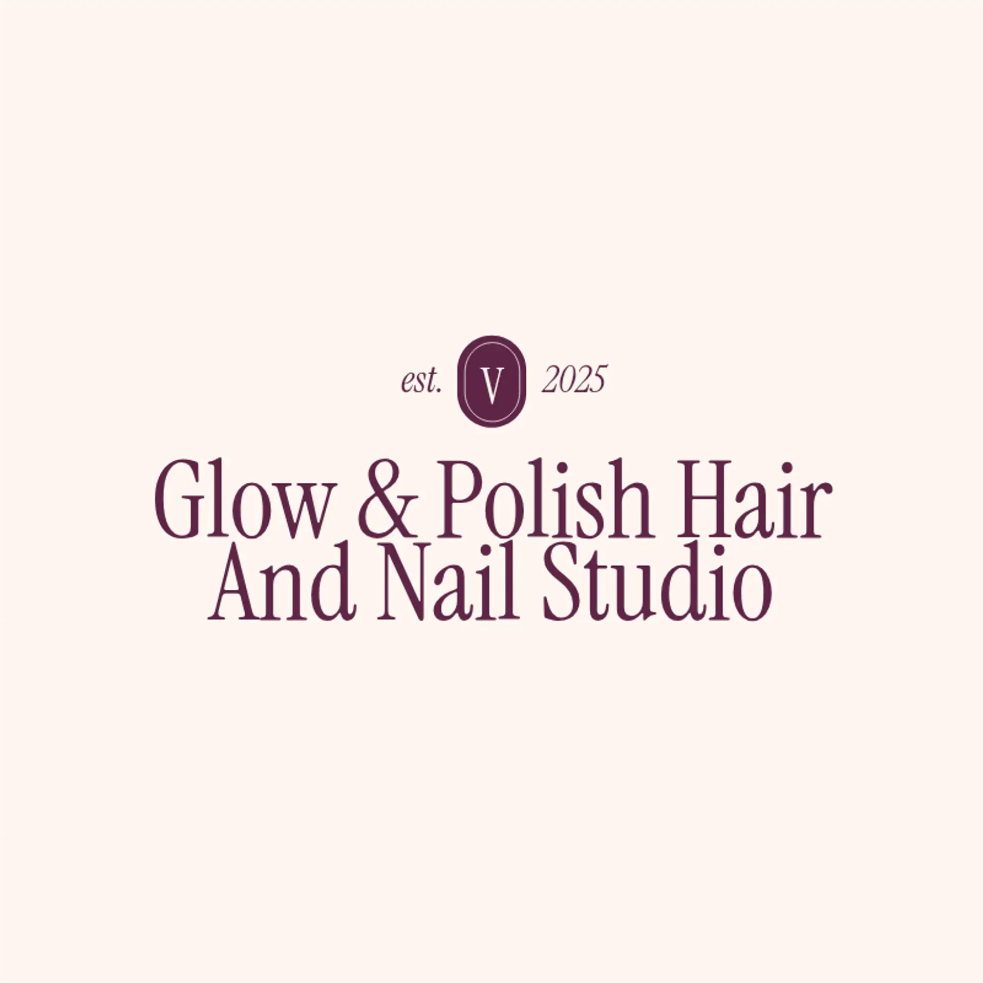 LuxeLacquer Salon logo for hair and nail salon