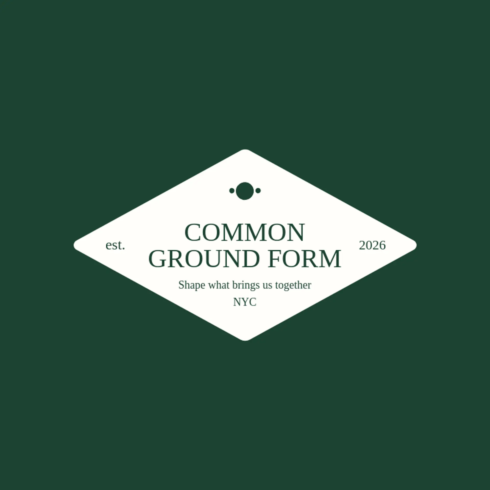 Common Ground Form logo for sphere