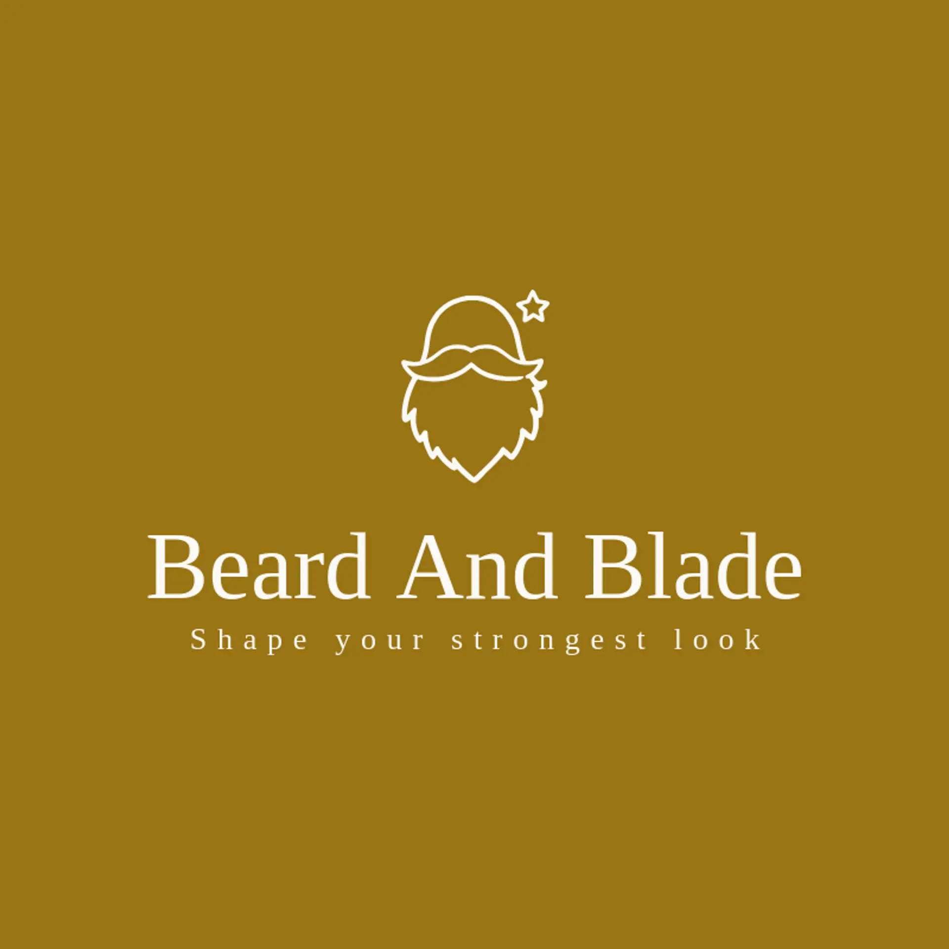 Beard And Blade logo for barbershop