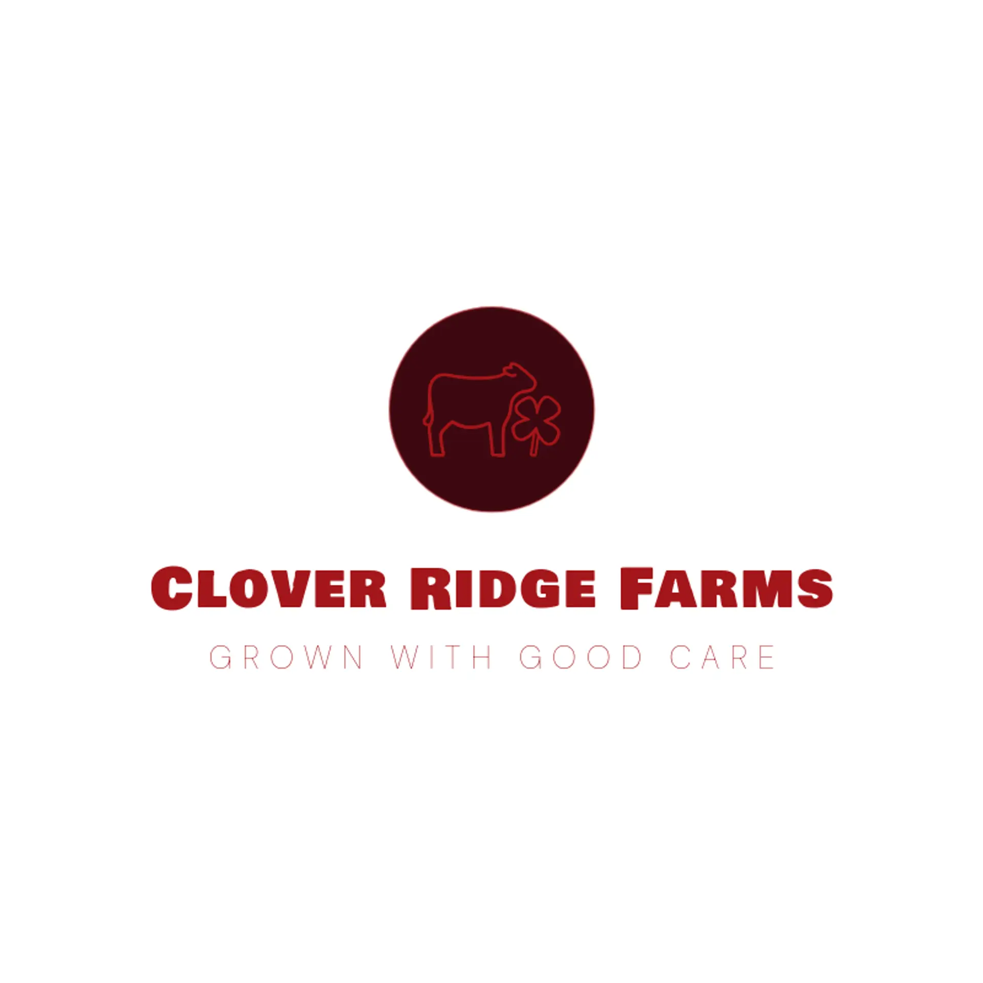 Clover Ridge Farms logo for cow