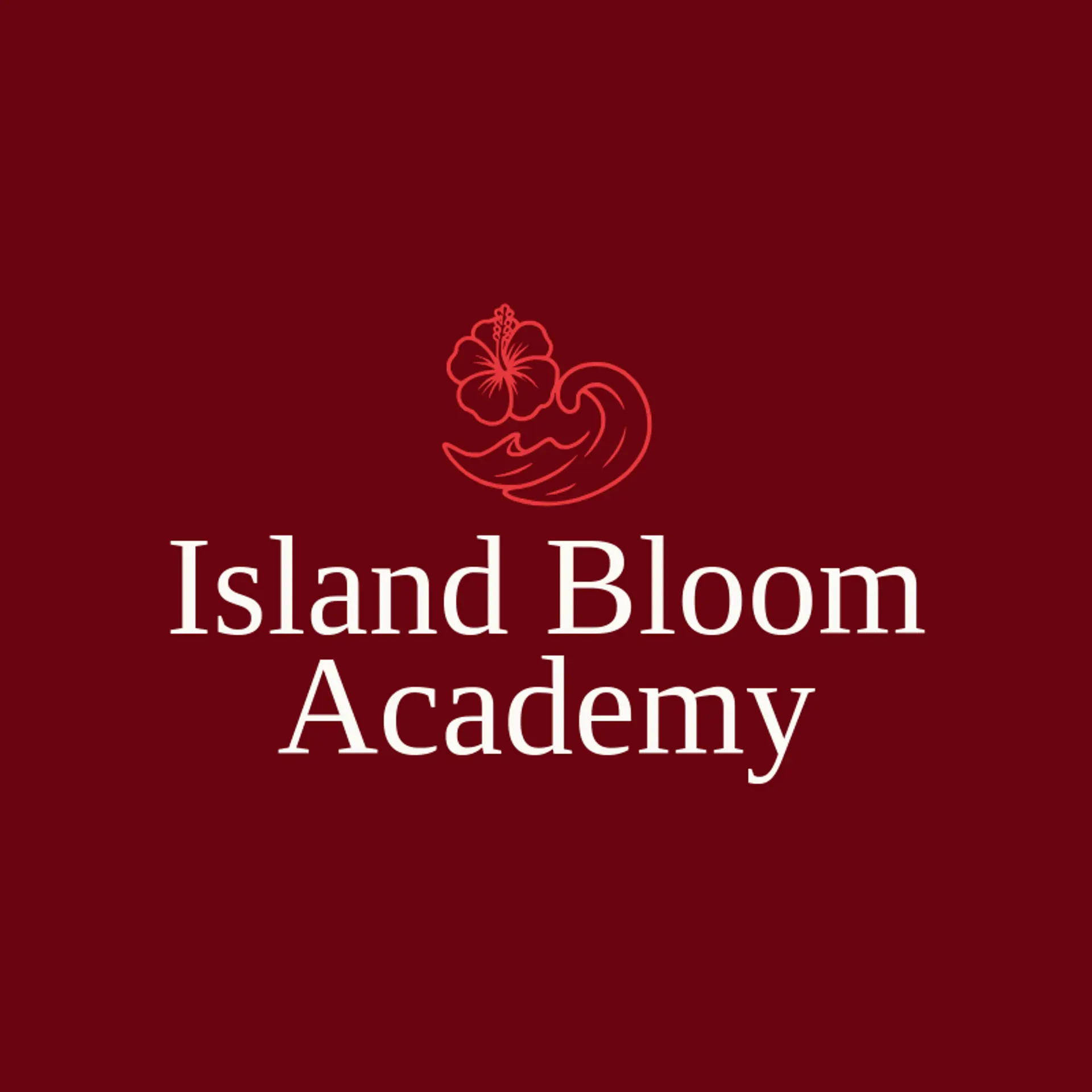 Island Bloom Academy logo for hibiscus