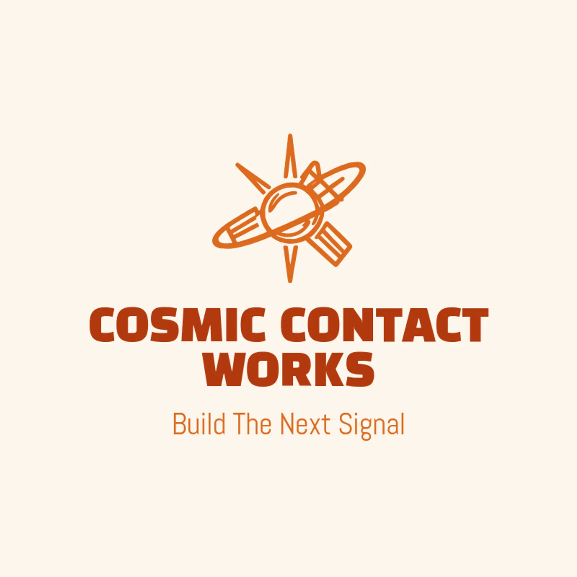 Cosmic Contact Works logo for alien