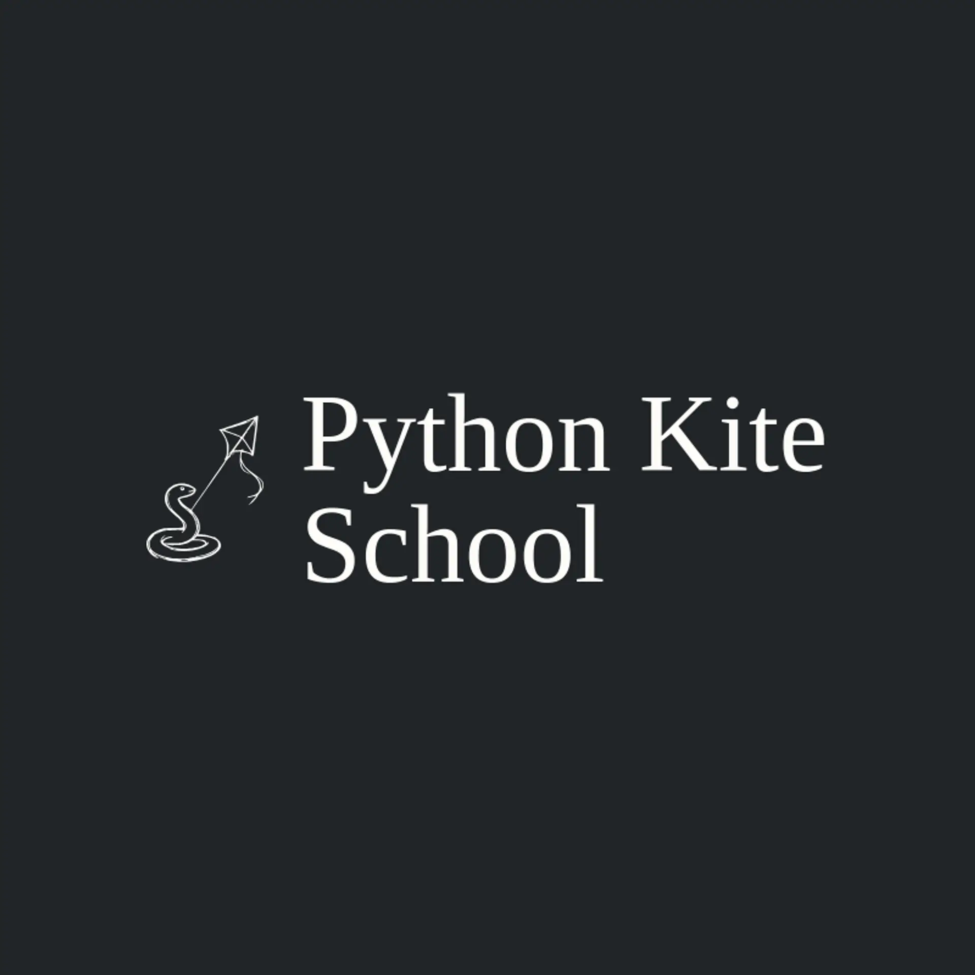 Python Kite School logo for python