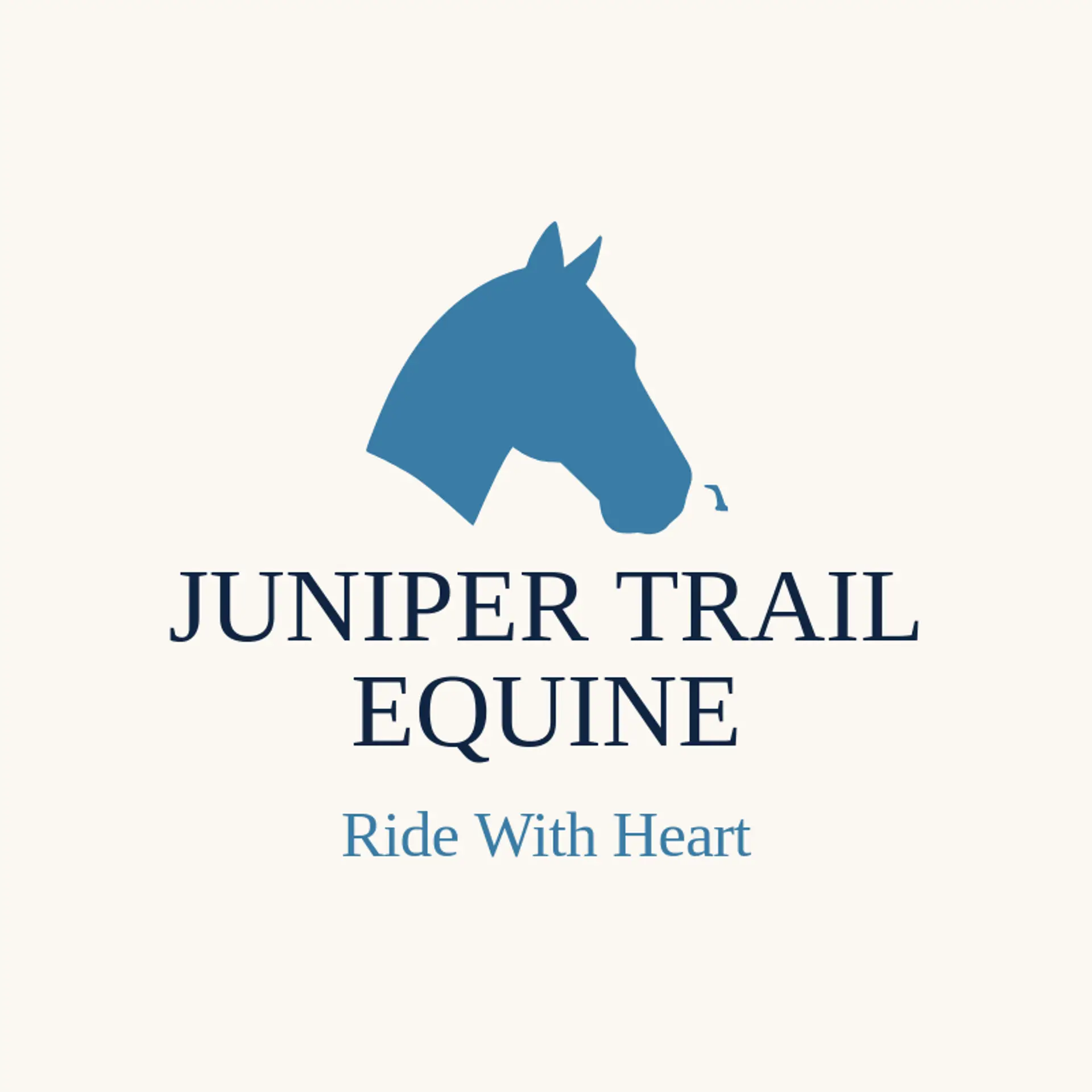 Juniper Trail Equine logo for horse head