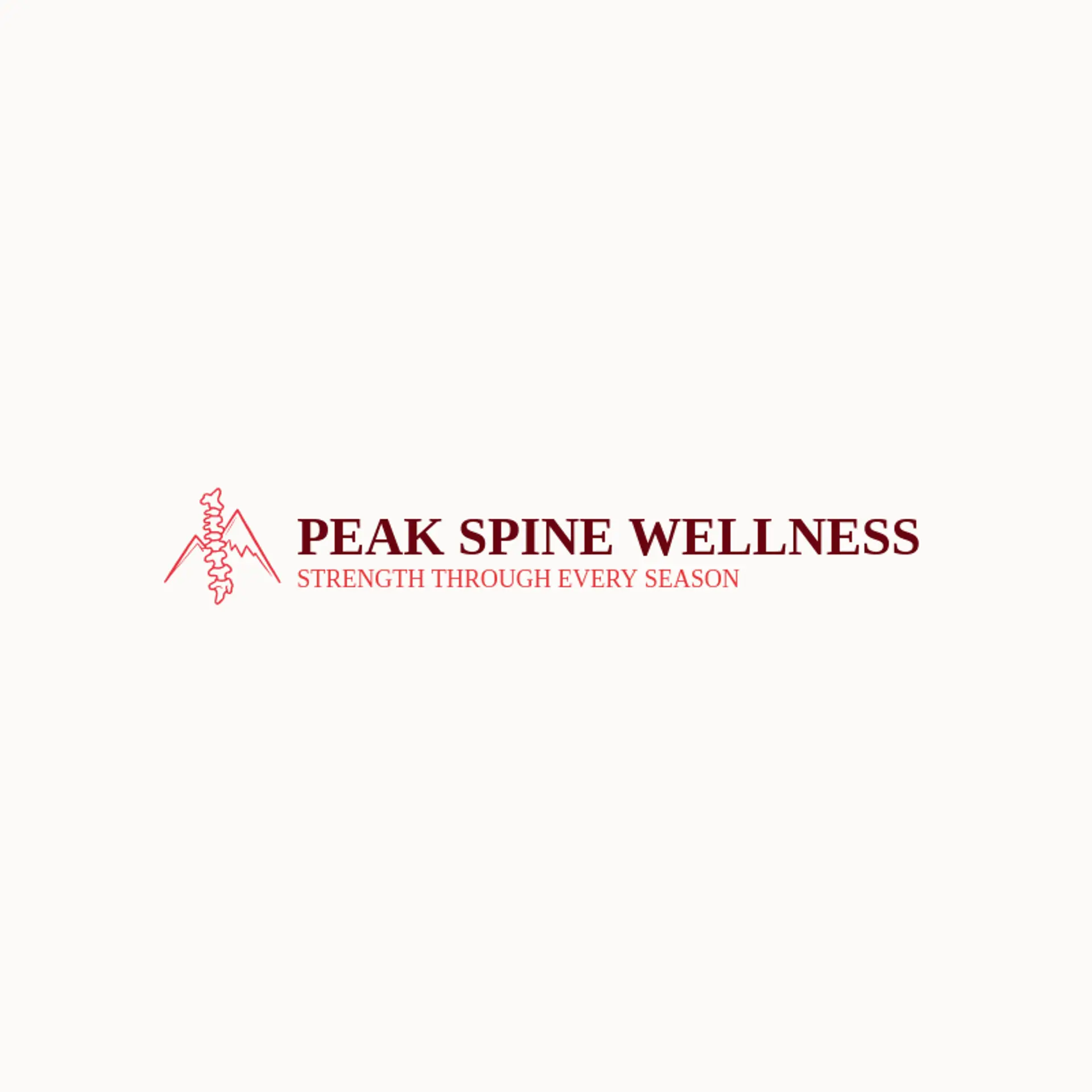 Peak Spine Wellness logo for spine