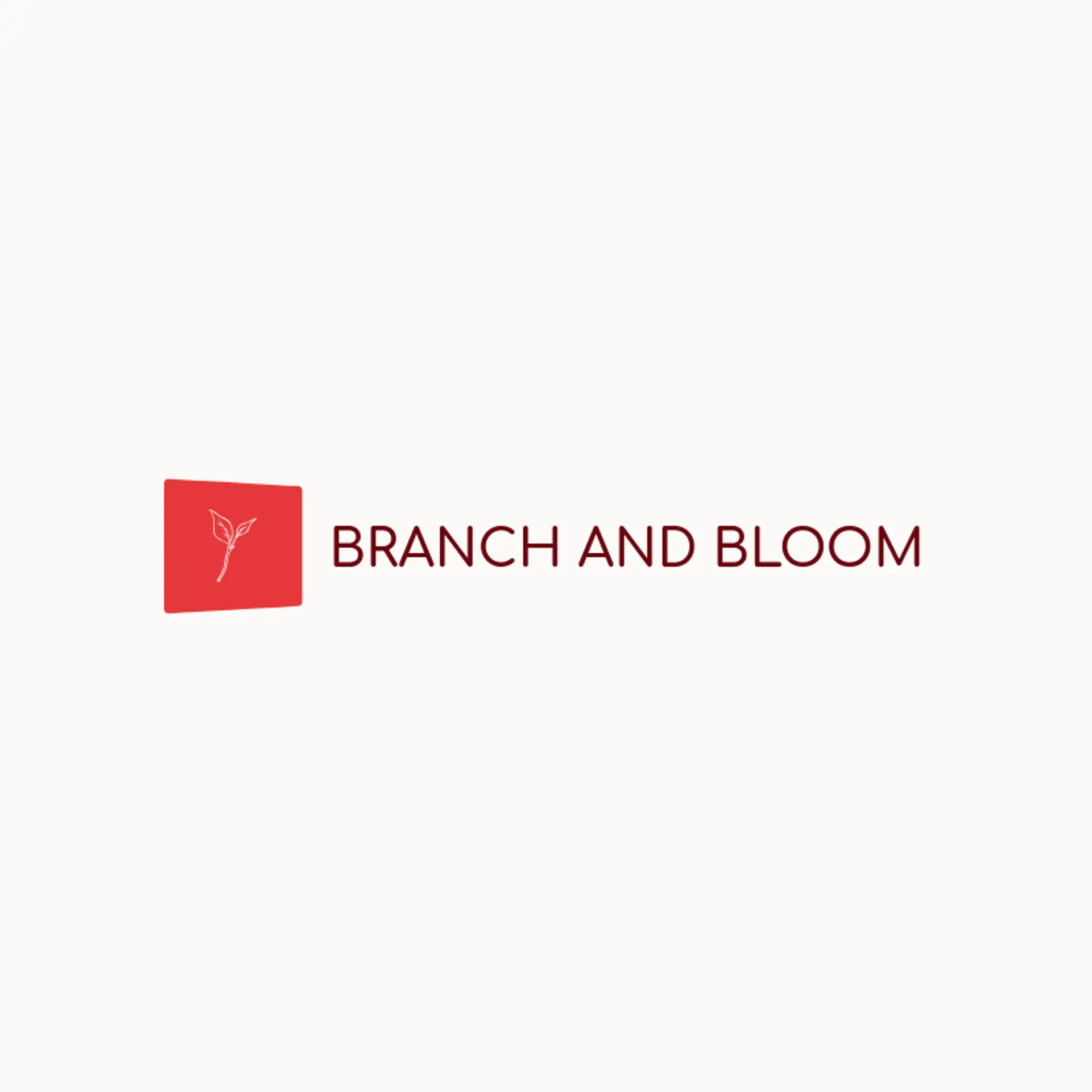 Branch And Bloom logo for tea shop