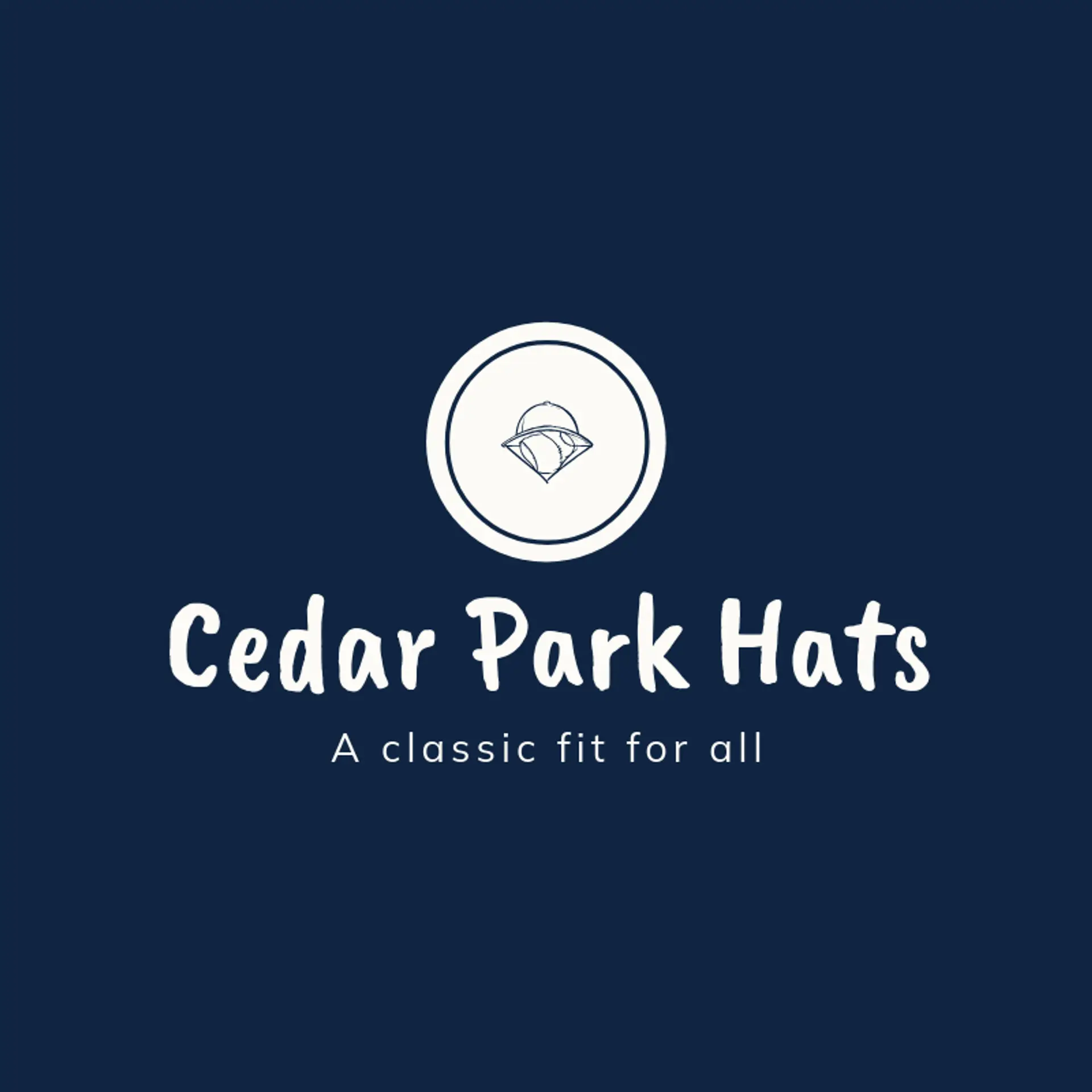 Cedar Park Hats logo for baseball hat