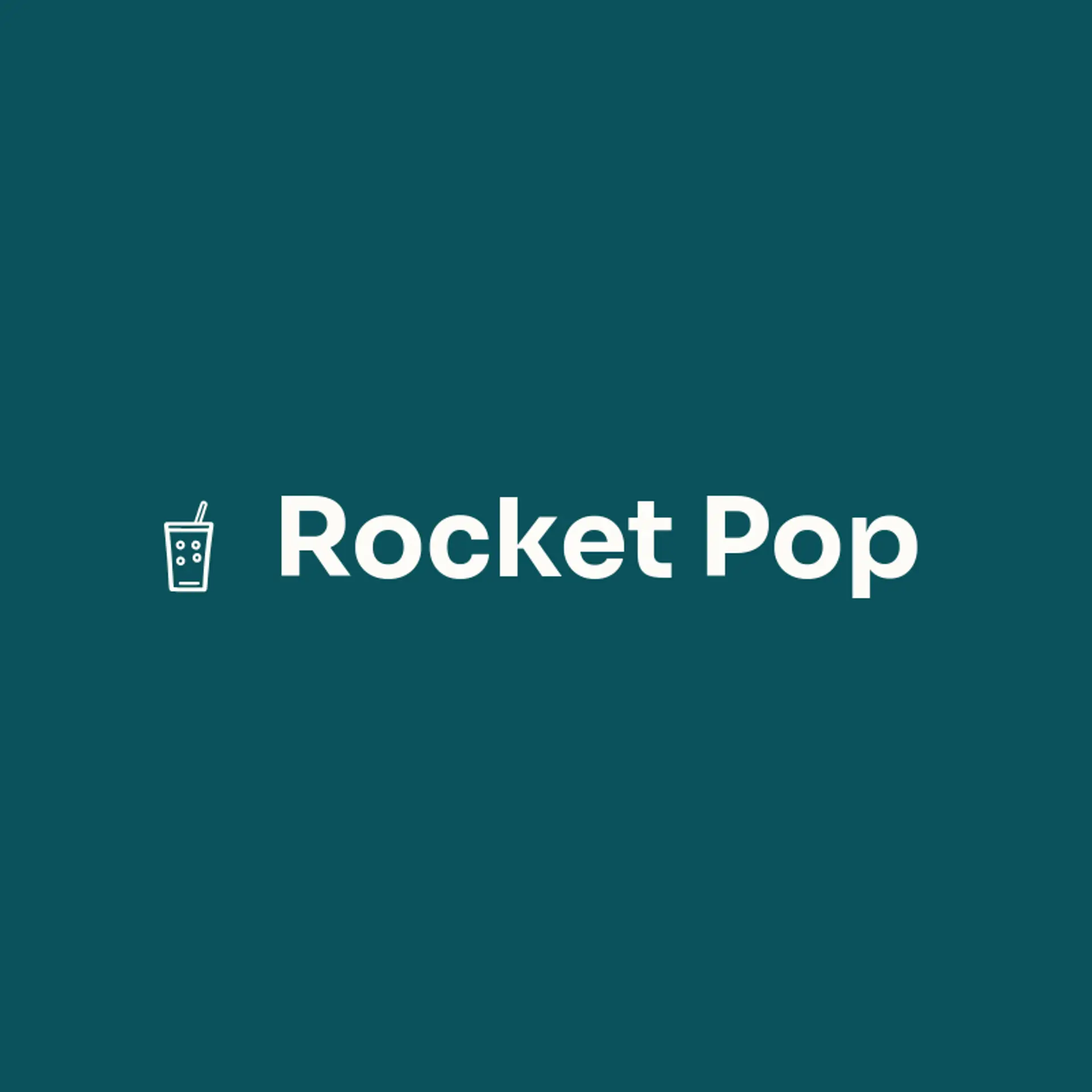 Rocket Pop logo for soda
